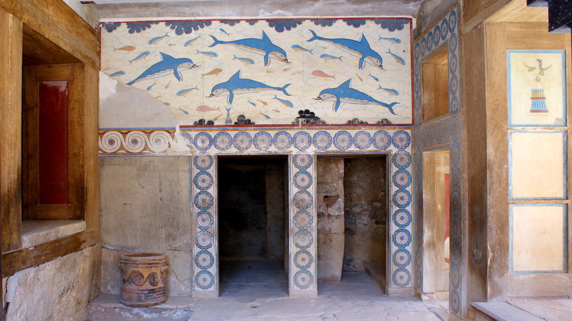 Dolphin Fresco Knossos by Aegean Civilizations