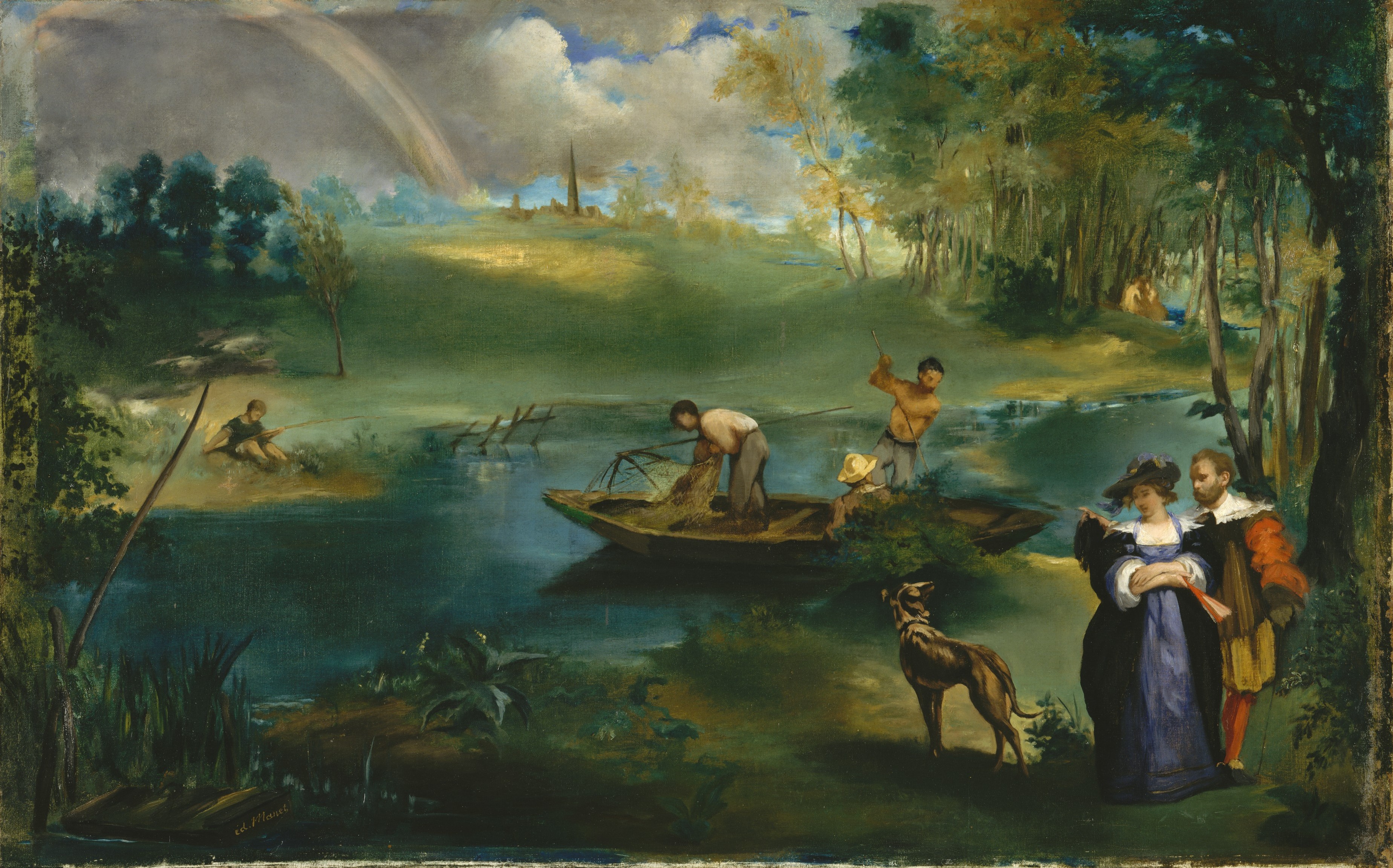 La peche (Fishing) by Édouard Manet