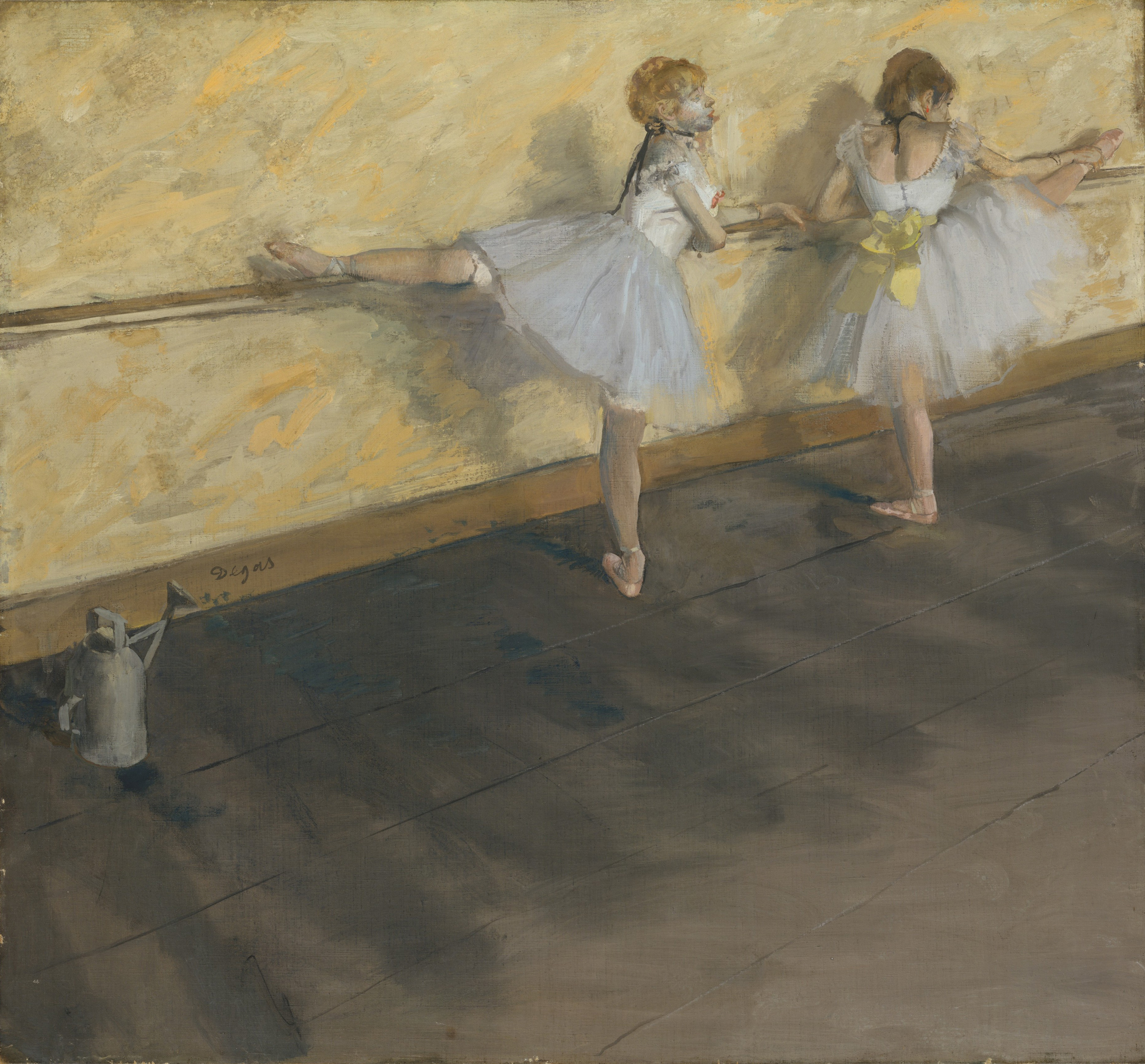 Dancers Practicing at the Barre by Edgar Degas