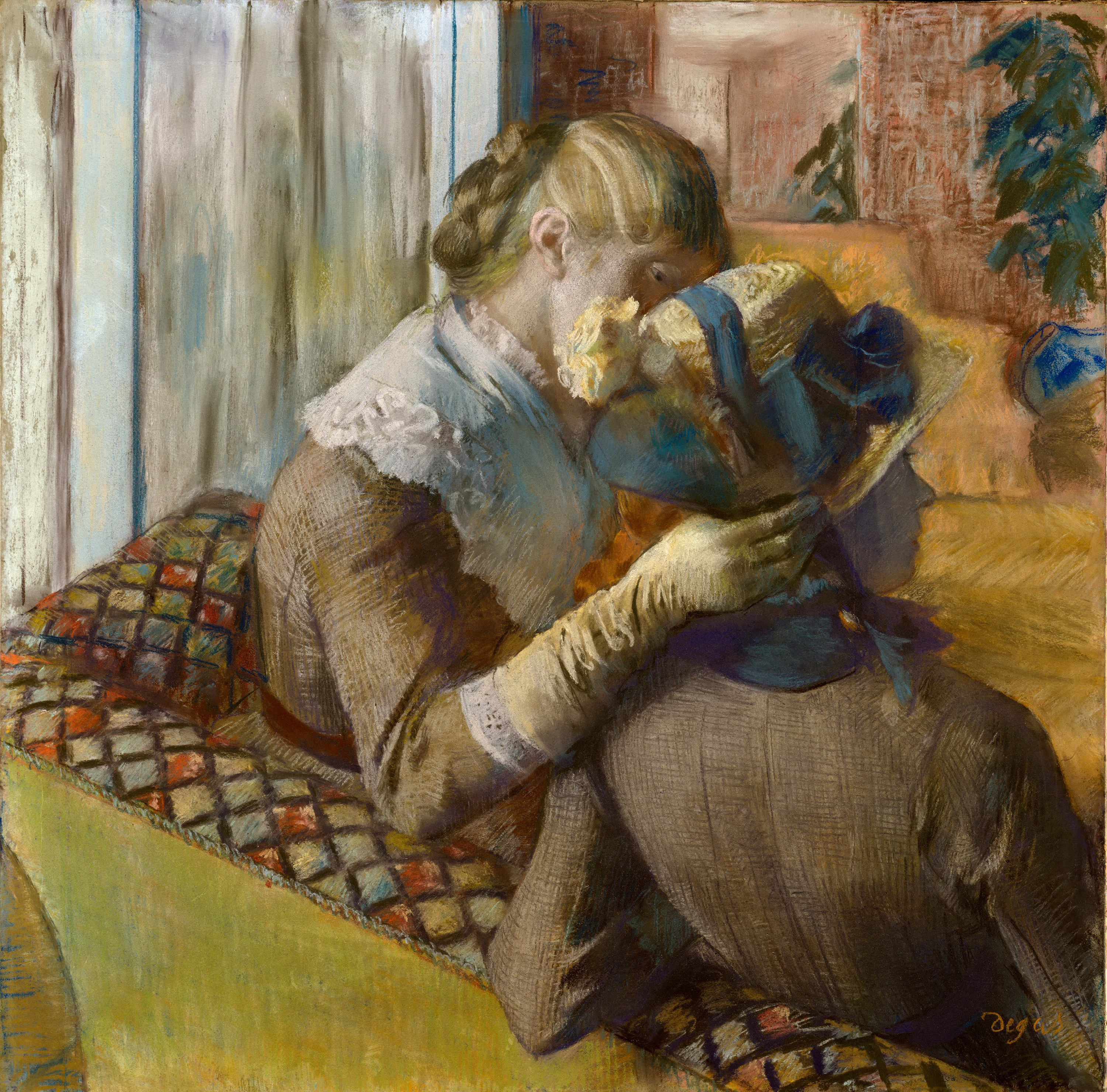 At the Milliner's by Edgar Degas