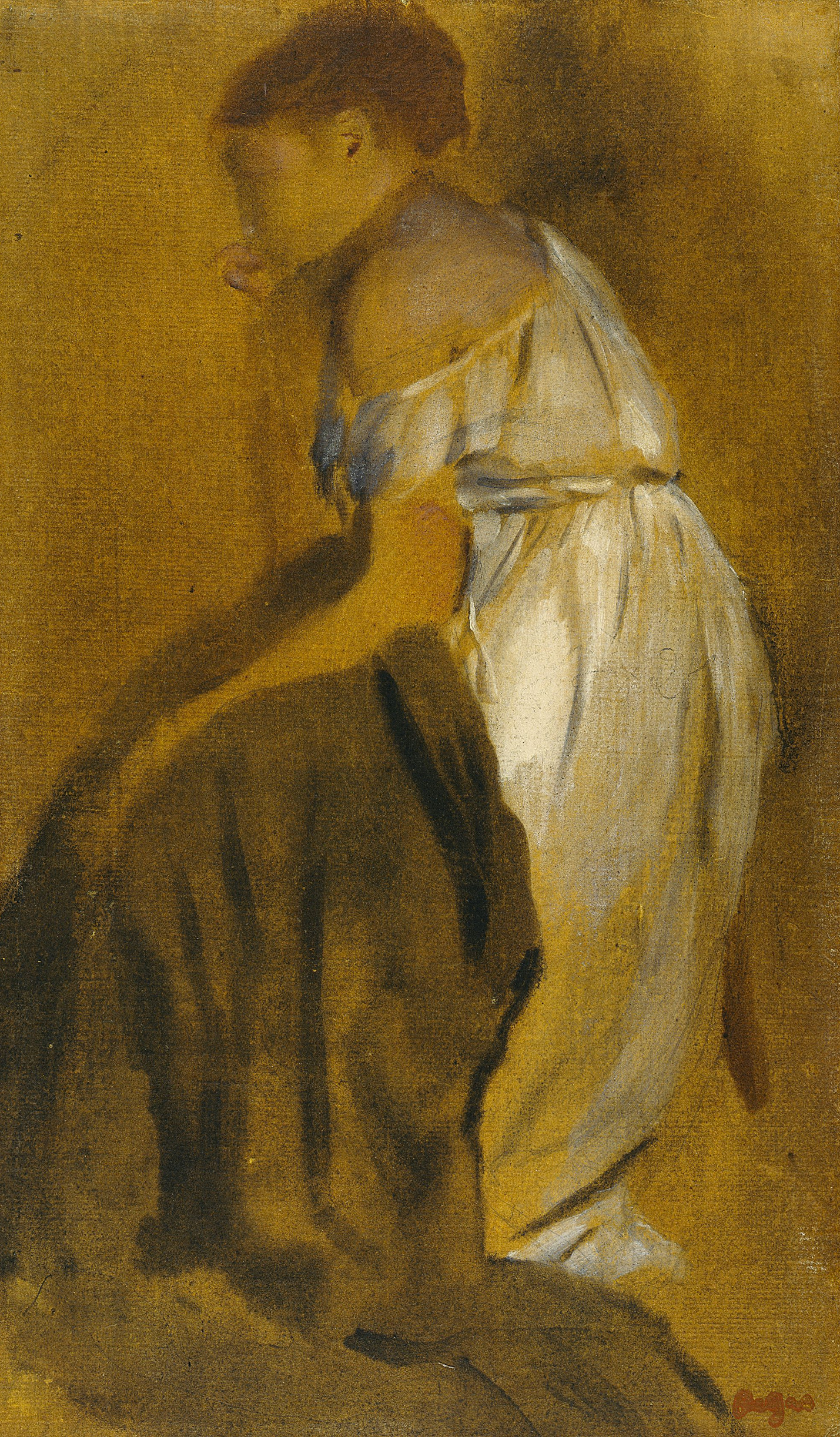 Study of a Seated Woman by Edgar Degas