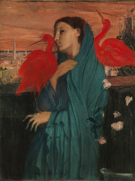 Young Woman with Ibis by Edgar Degas