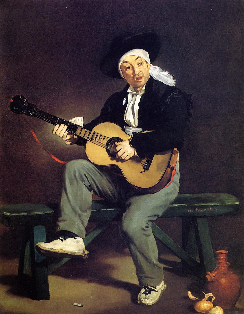 The Spanish Singer by Édouard Manet