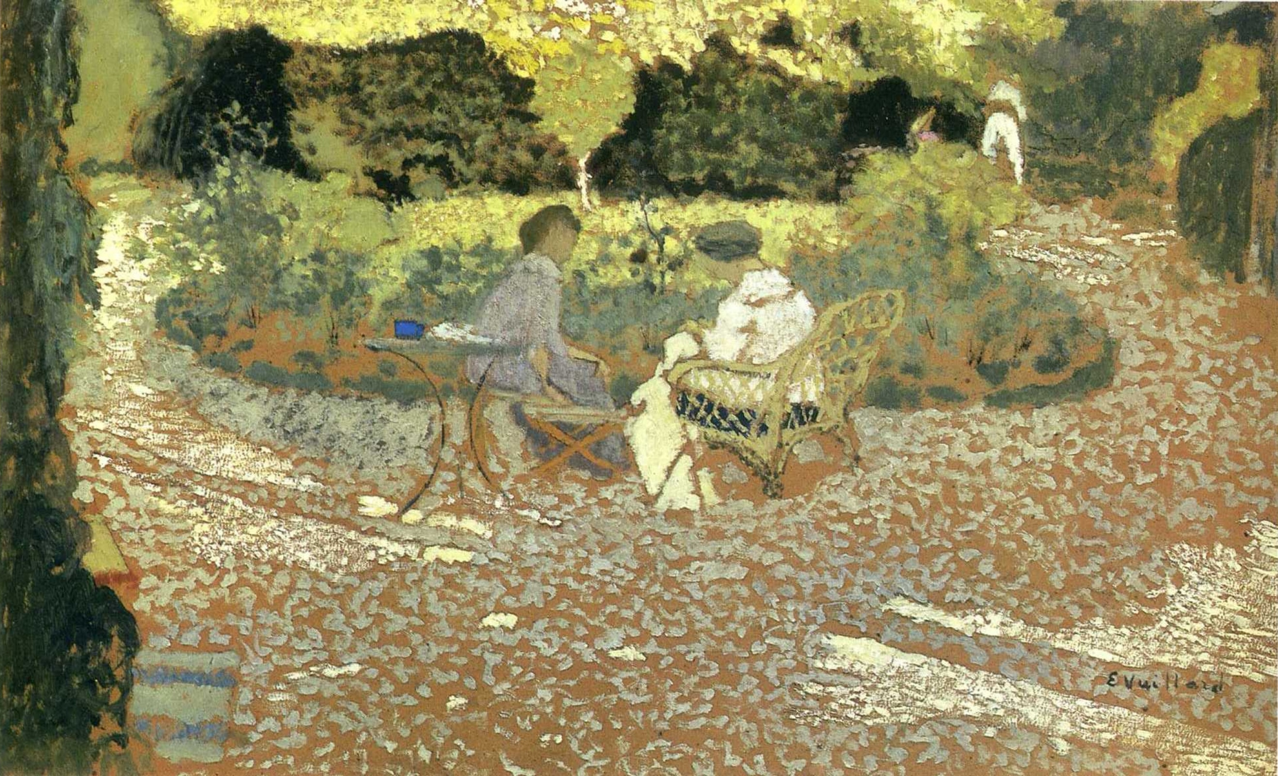 In the Garden by Édouard Vuillard