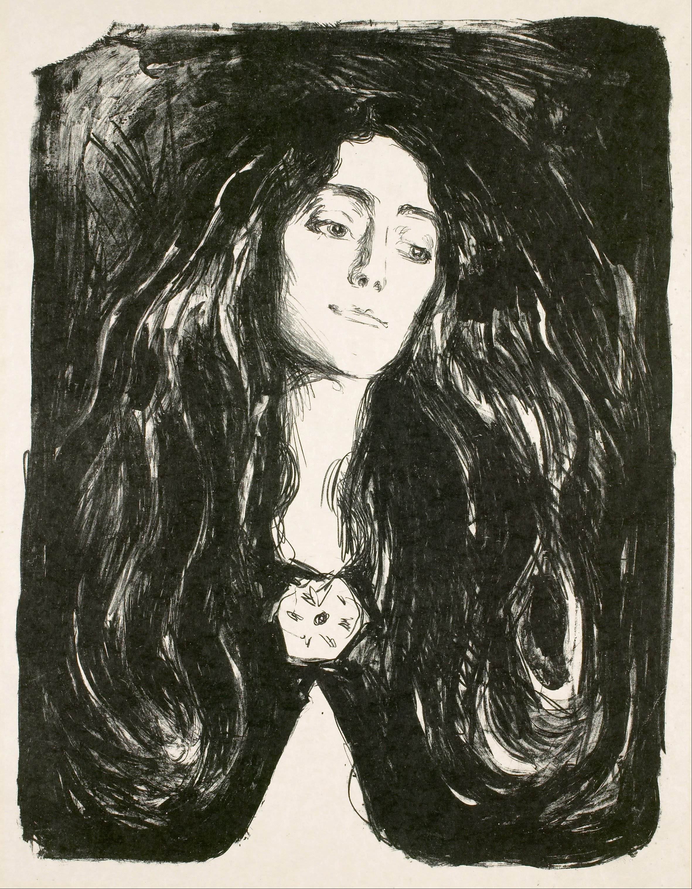 The Brooch / Eva Mudocci by Edvard Munch