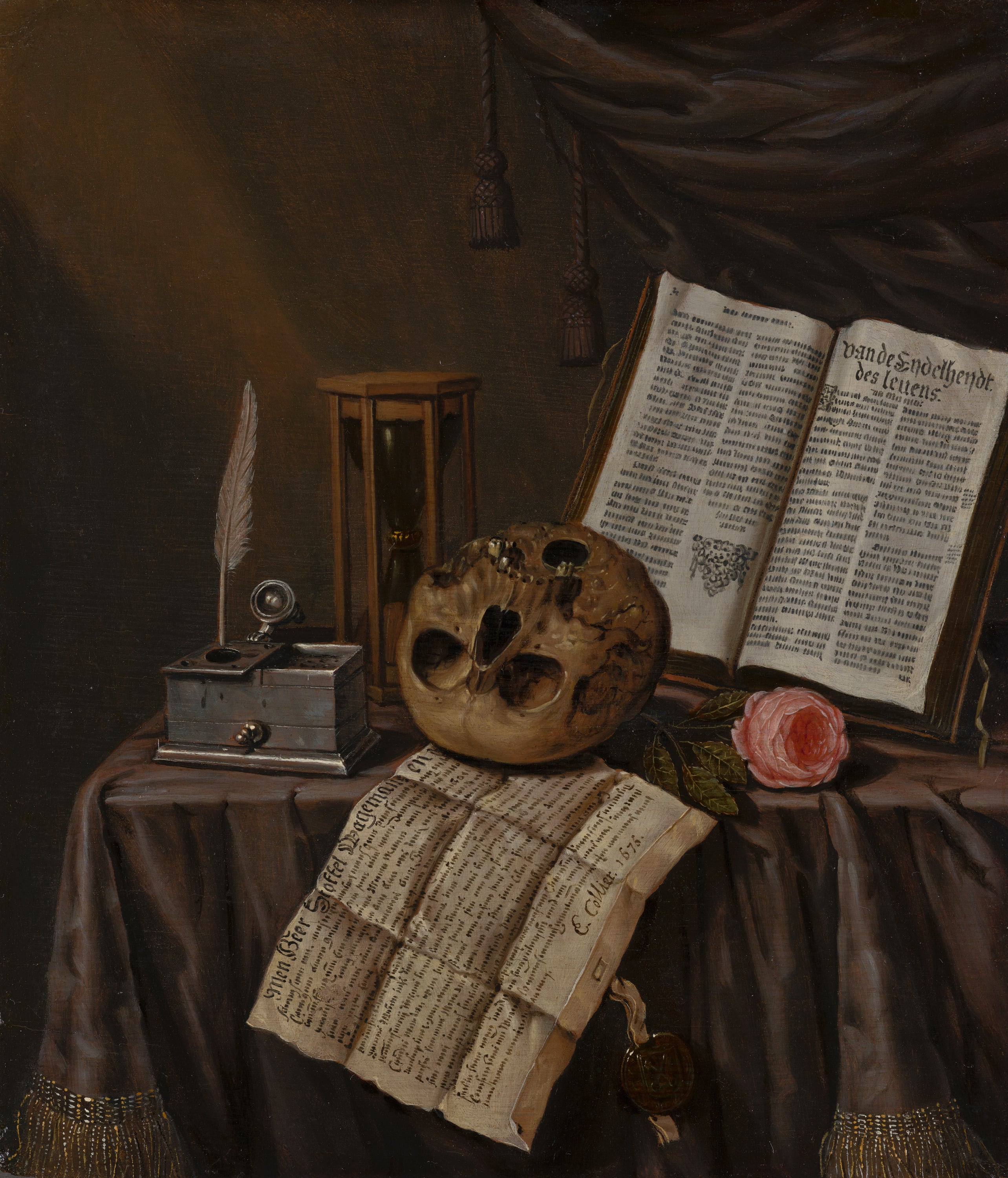 Vanitas Still Life by Edwaert Collier