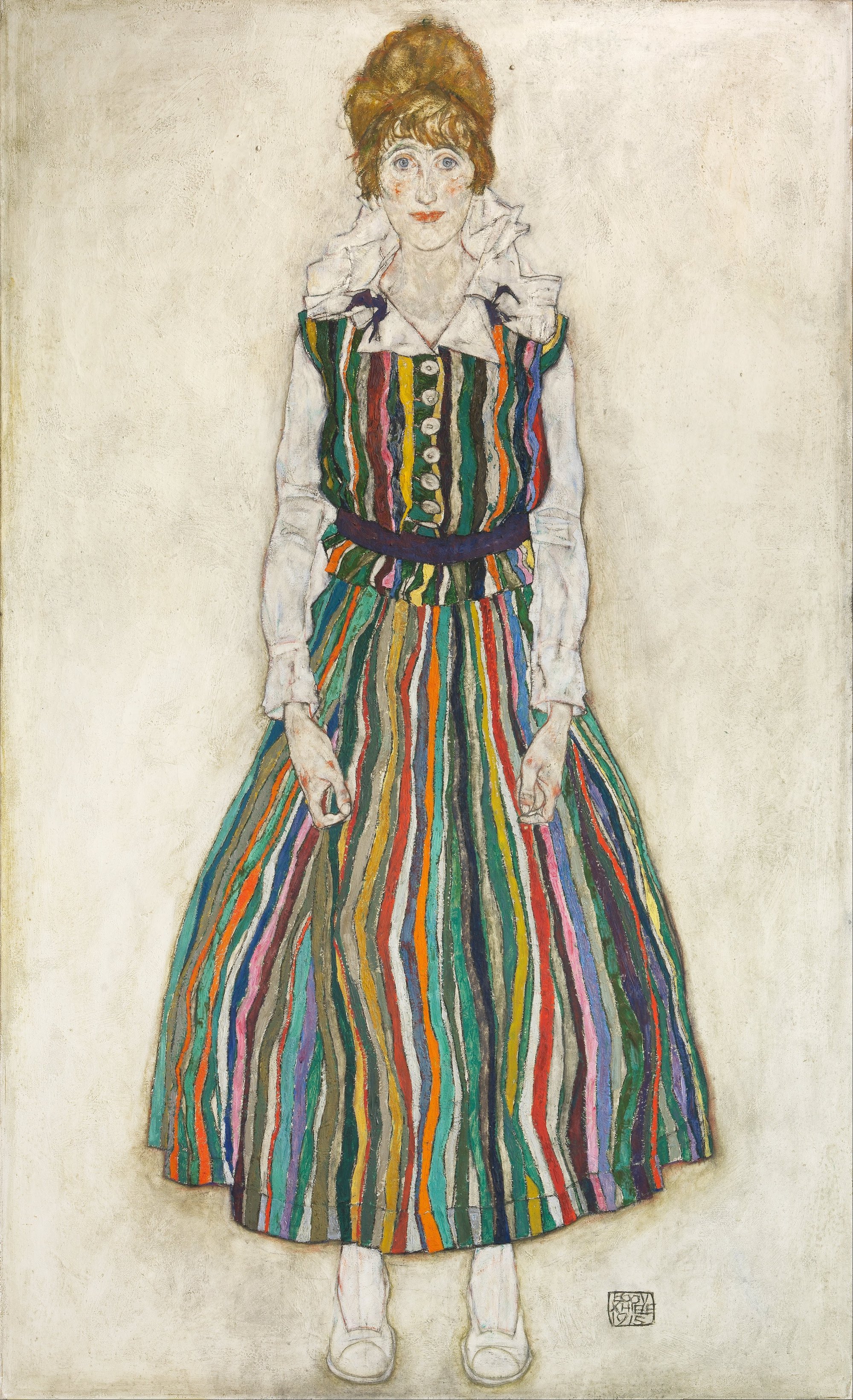 Portrait of Edith, The Artist's Wife by Egon Schiele