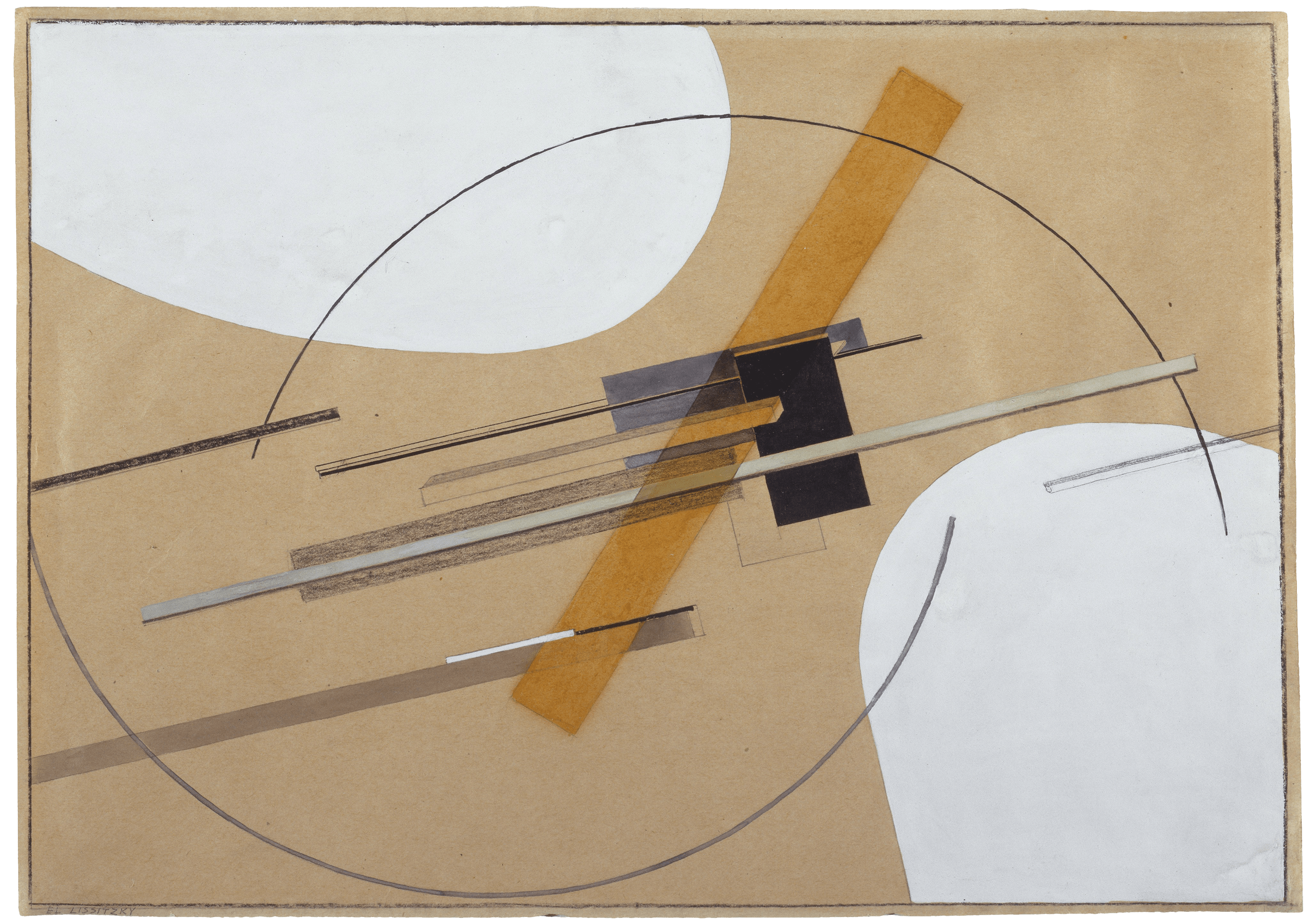 Study for Proun S.K. by El Lissitzky