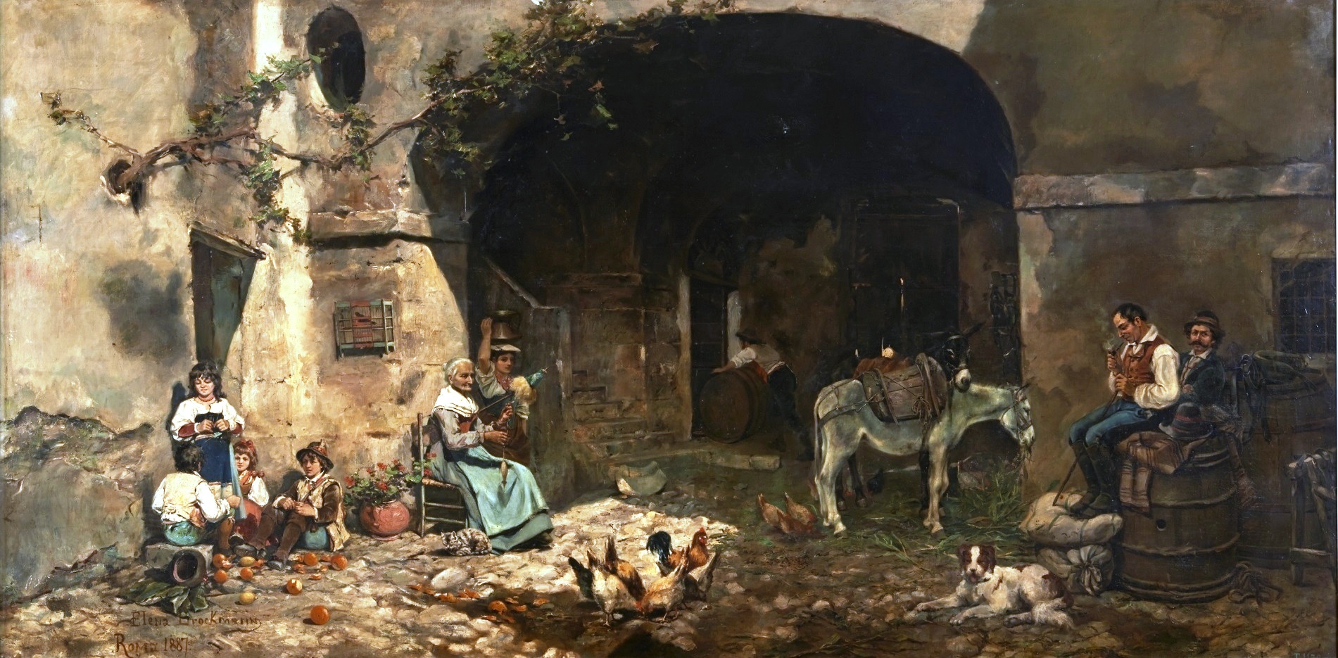 Outside a Roman Hostelry by Elena Brockmann