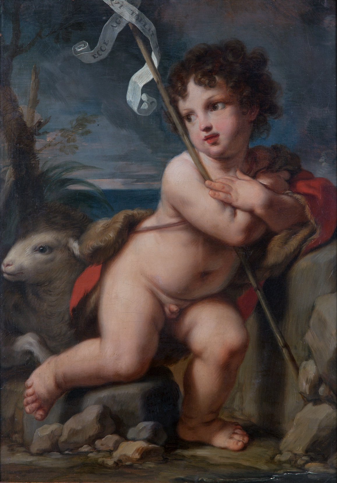 Young Saint John the Baptist by Elisabetta Sirani