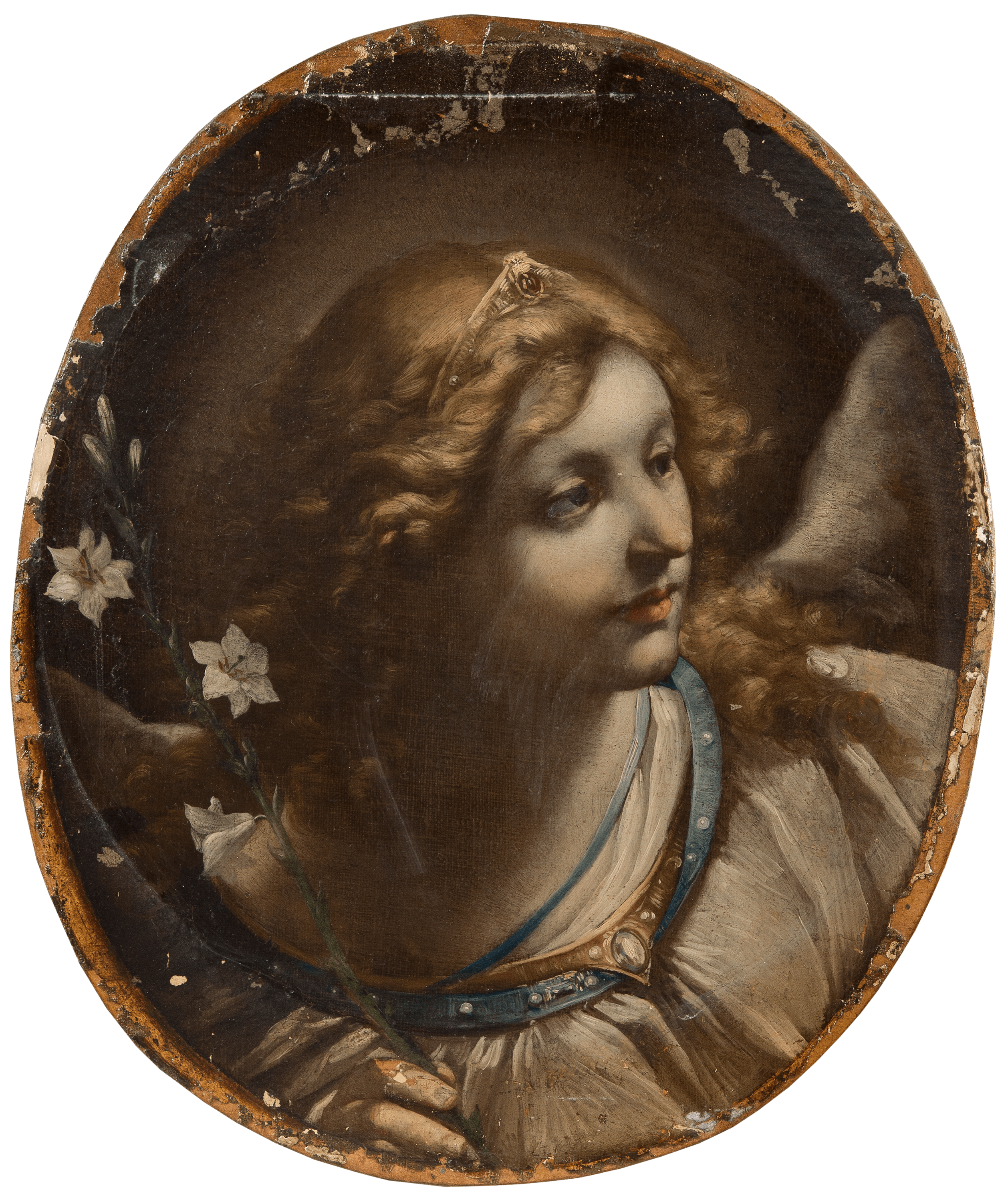 Head of the Archangel Gabriel by Elisabetta Sirani