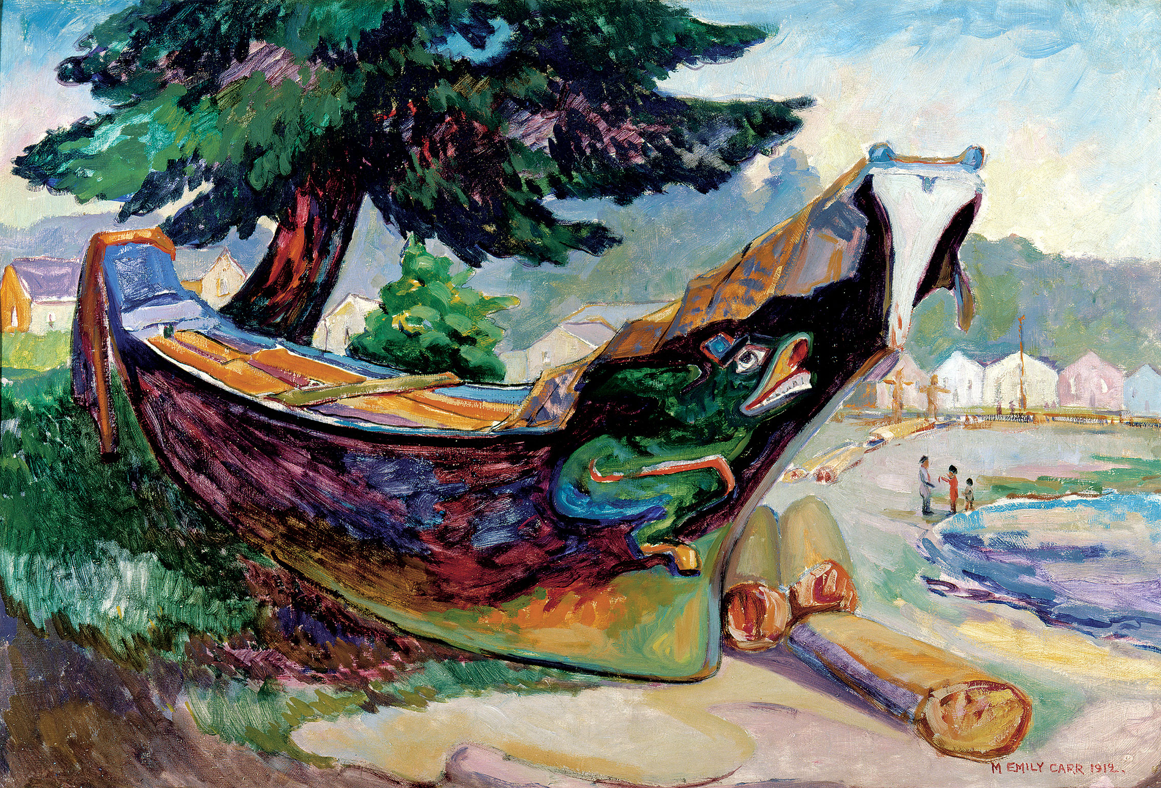 War Canoe, Alert Bay by Emily Carr