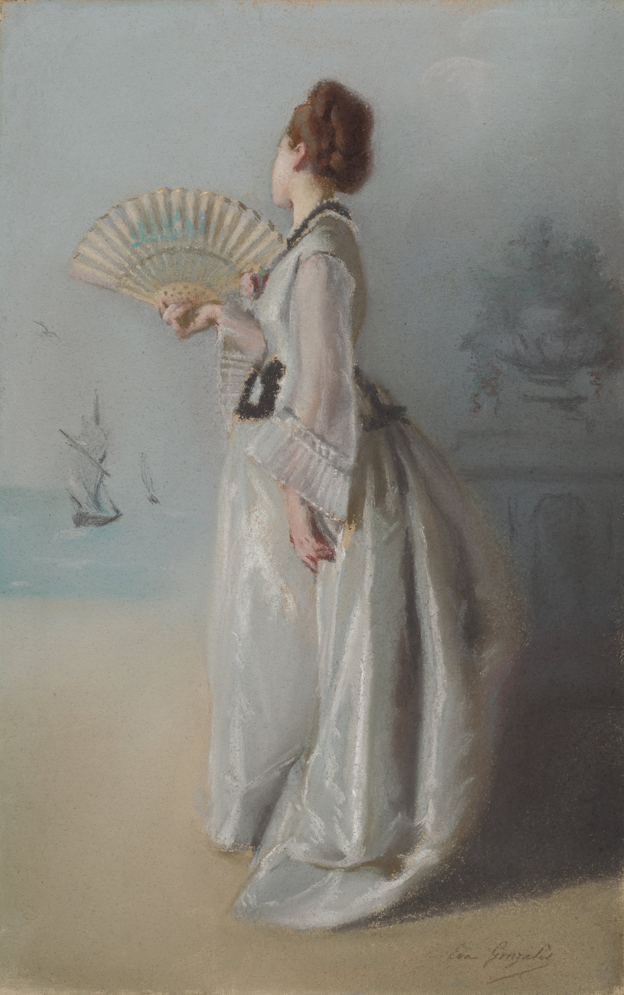 Lady with a Fan by Eva Gonzalès