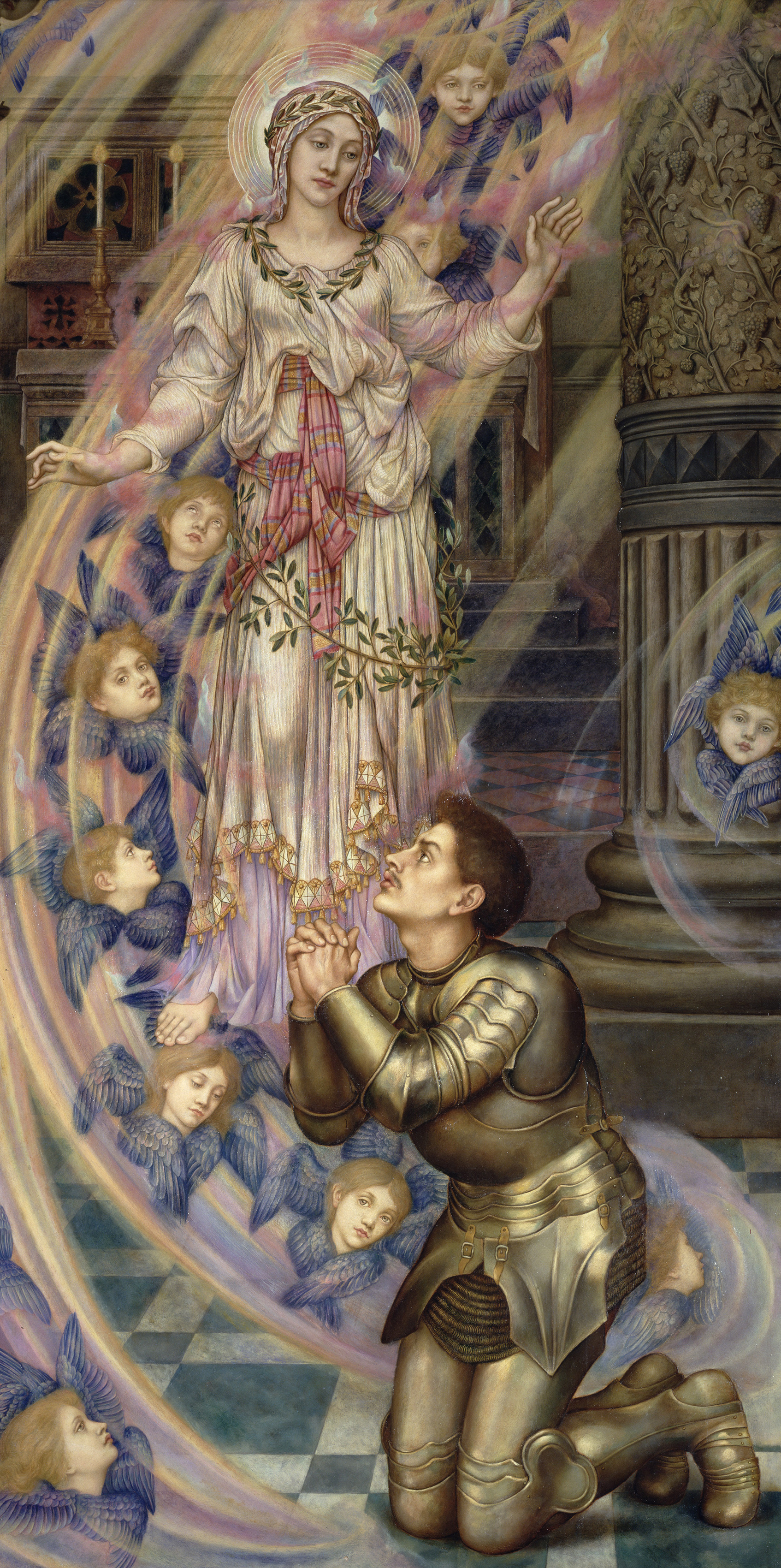Our Lady of Peace by Evelyn De Morgan