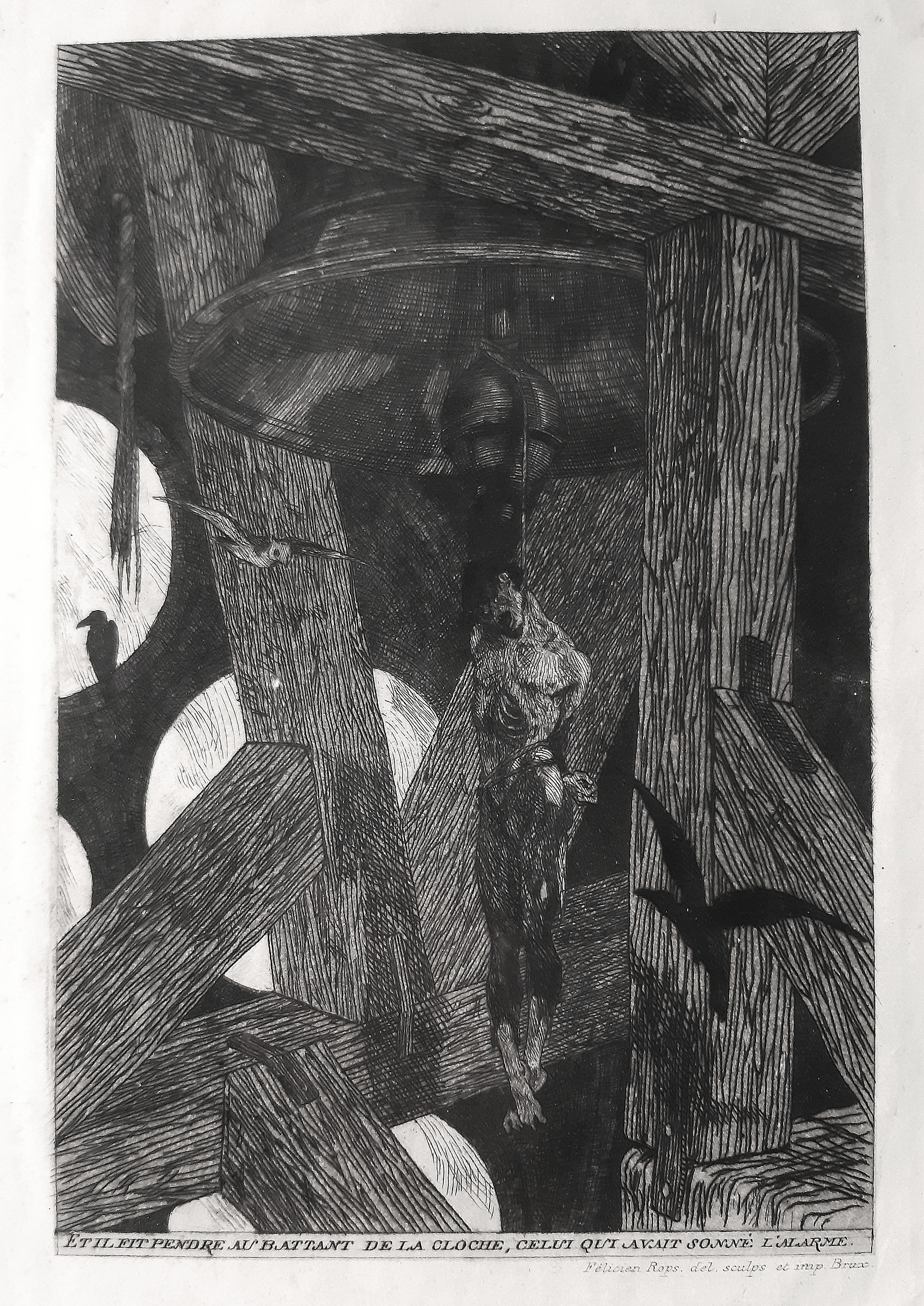 The Hanged Man by Félicien Rops