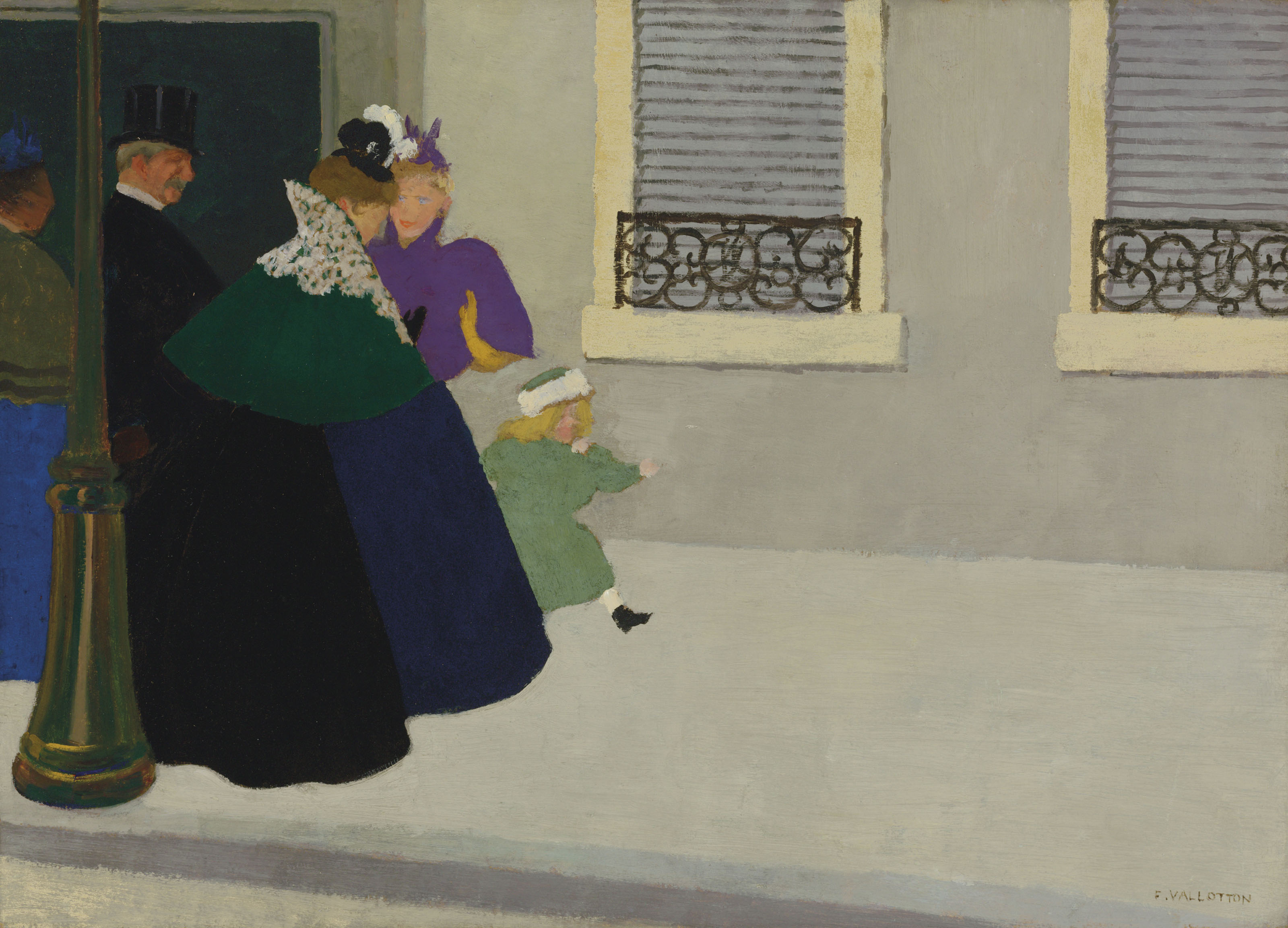 On the promenade by Félix Vallotton