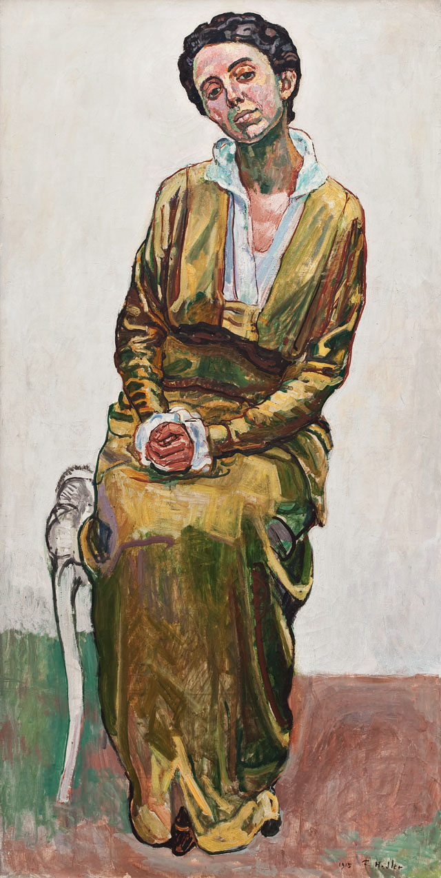 Portrait of Emma Schmidt-Müller by Ferdinand Hodler