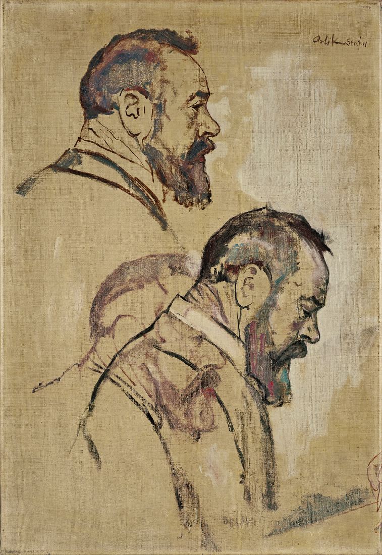 Studies of Self Portrait by Ferdinand Hodler