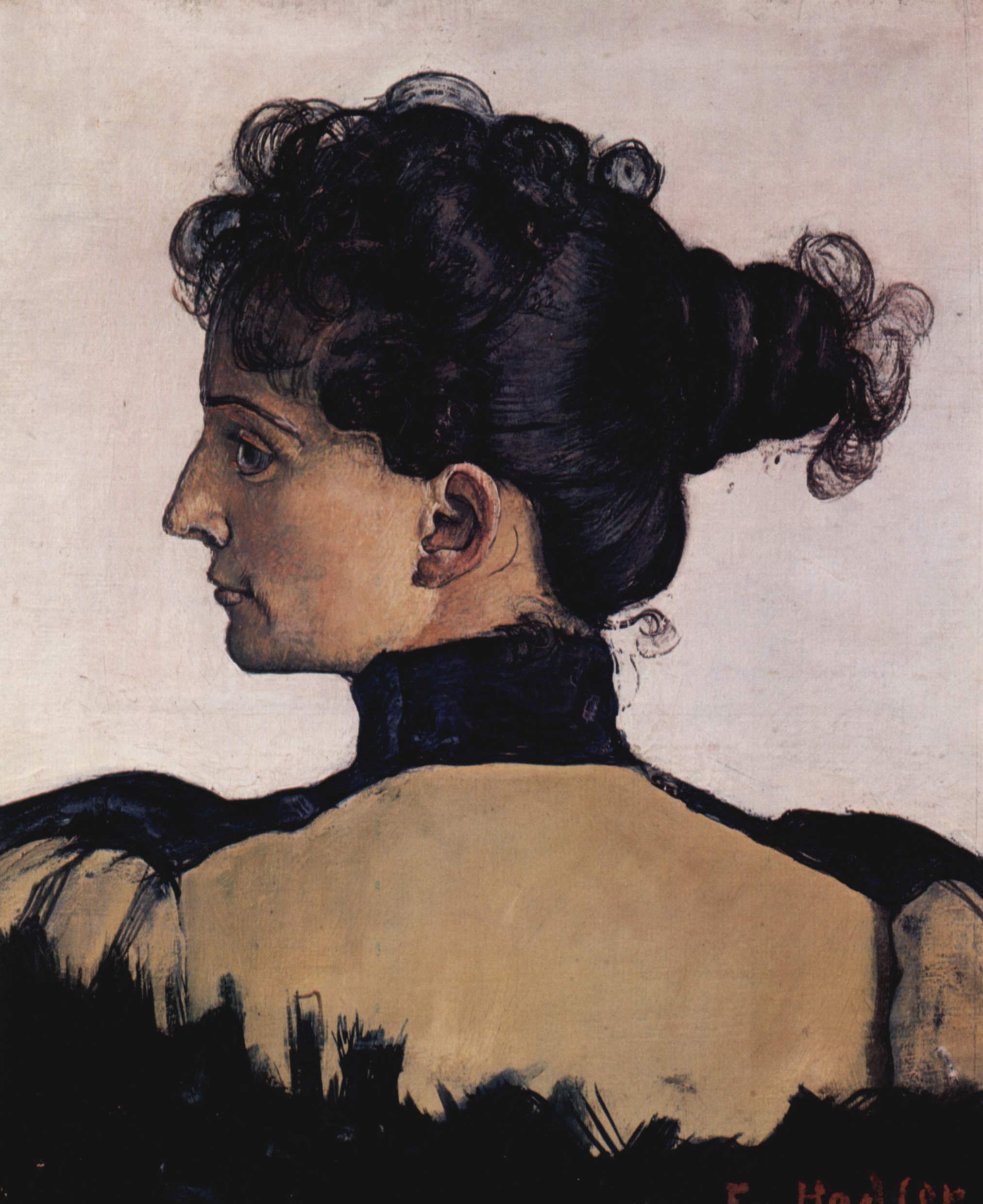 Portrait of Berthe Jacques (Wife of the Artist) by Ferdinand Hodler