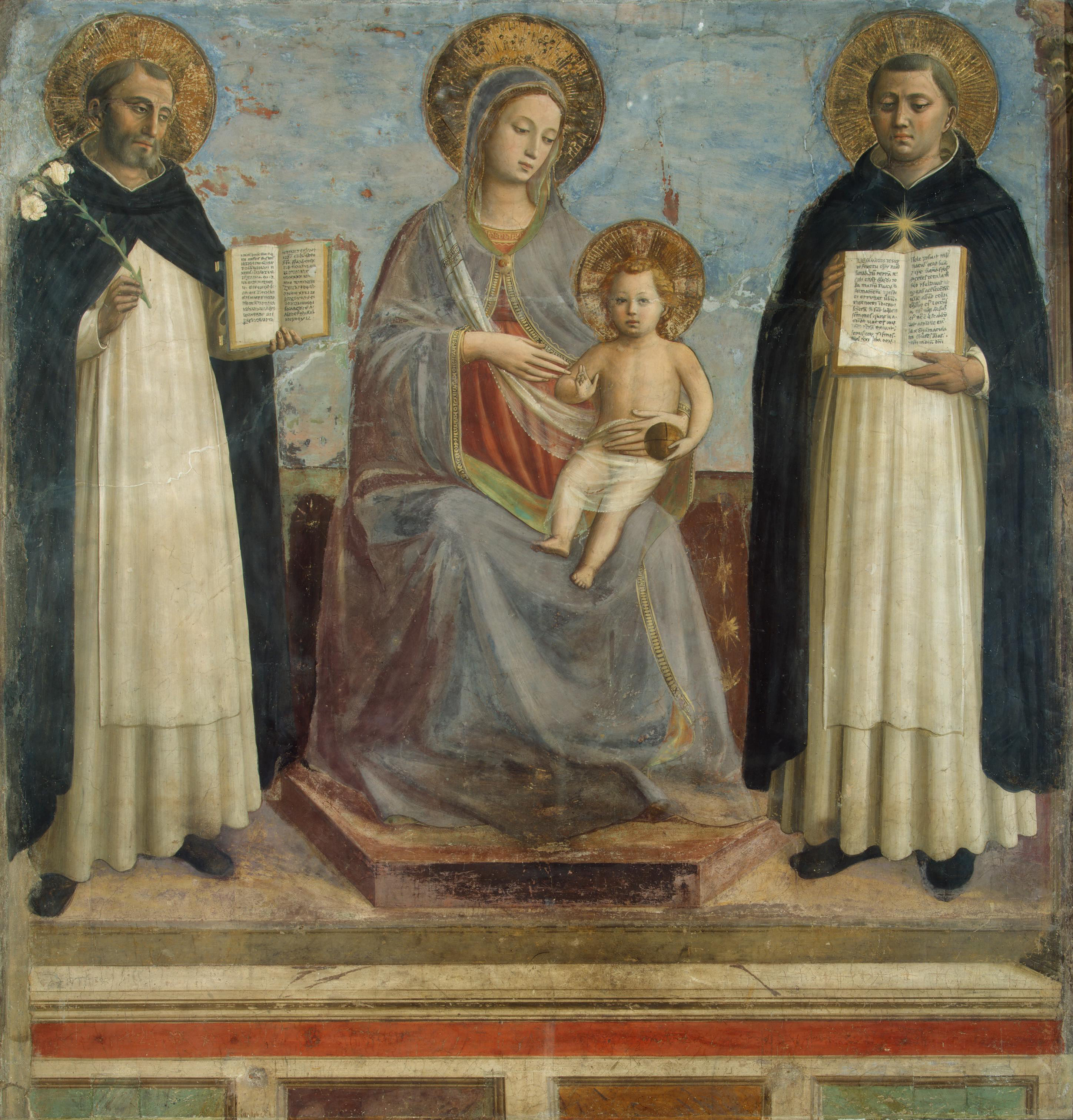 The Virgin and Child with St. Dominic and Thomas Aquinas by Fra Angelico