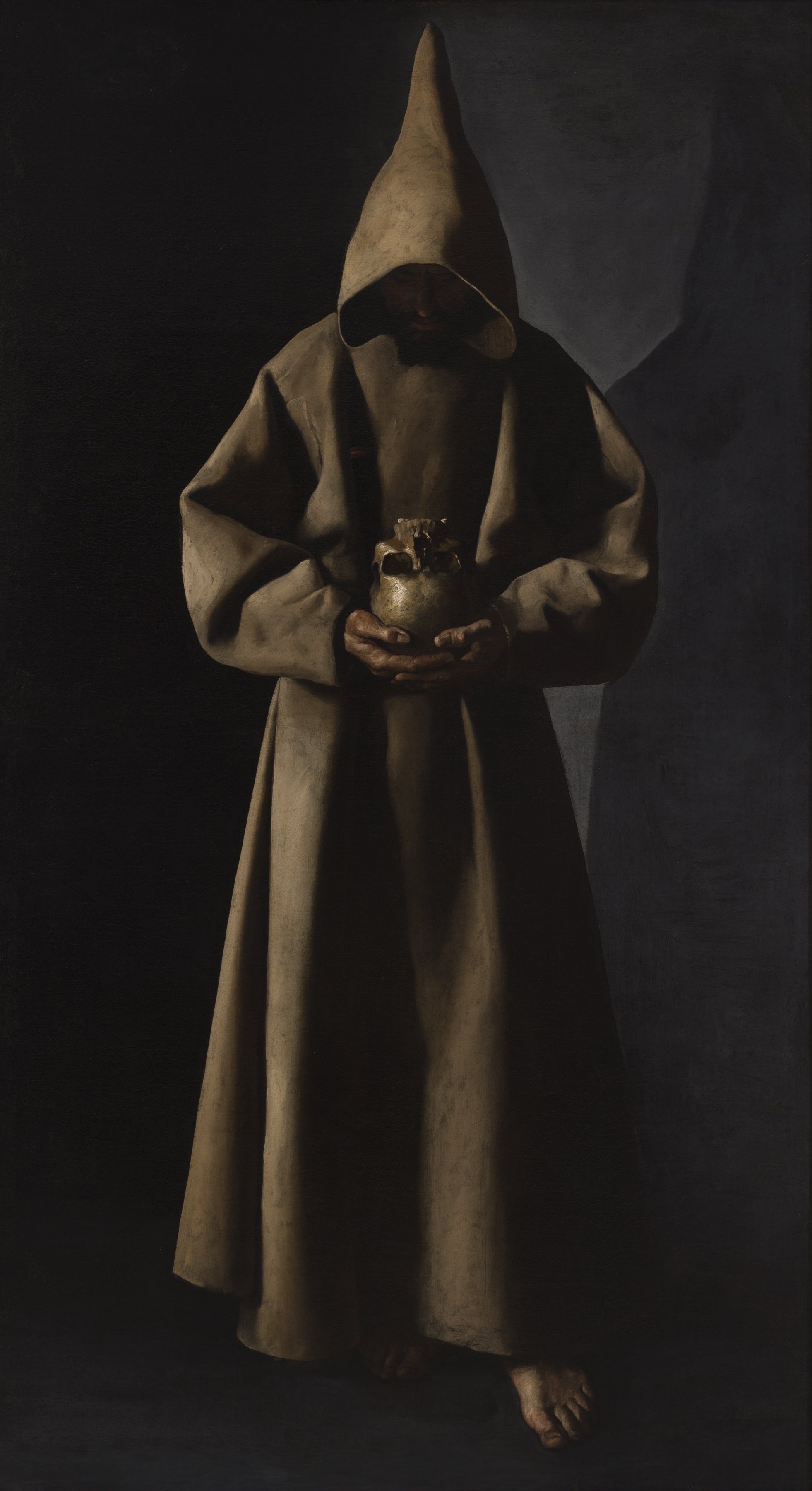 Saint Francis of Assisi in His Tomb by Francisco de Zurbarán
