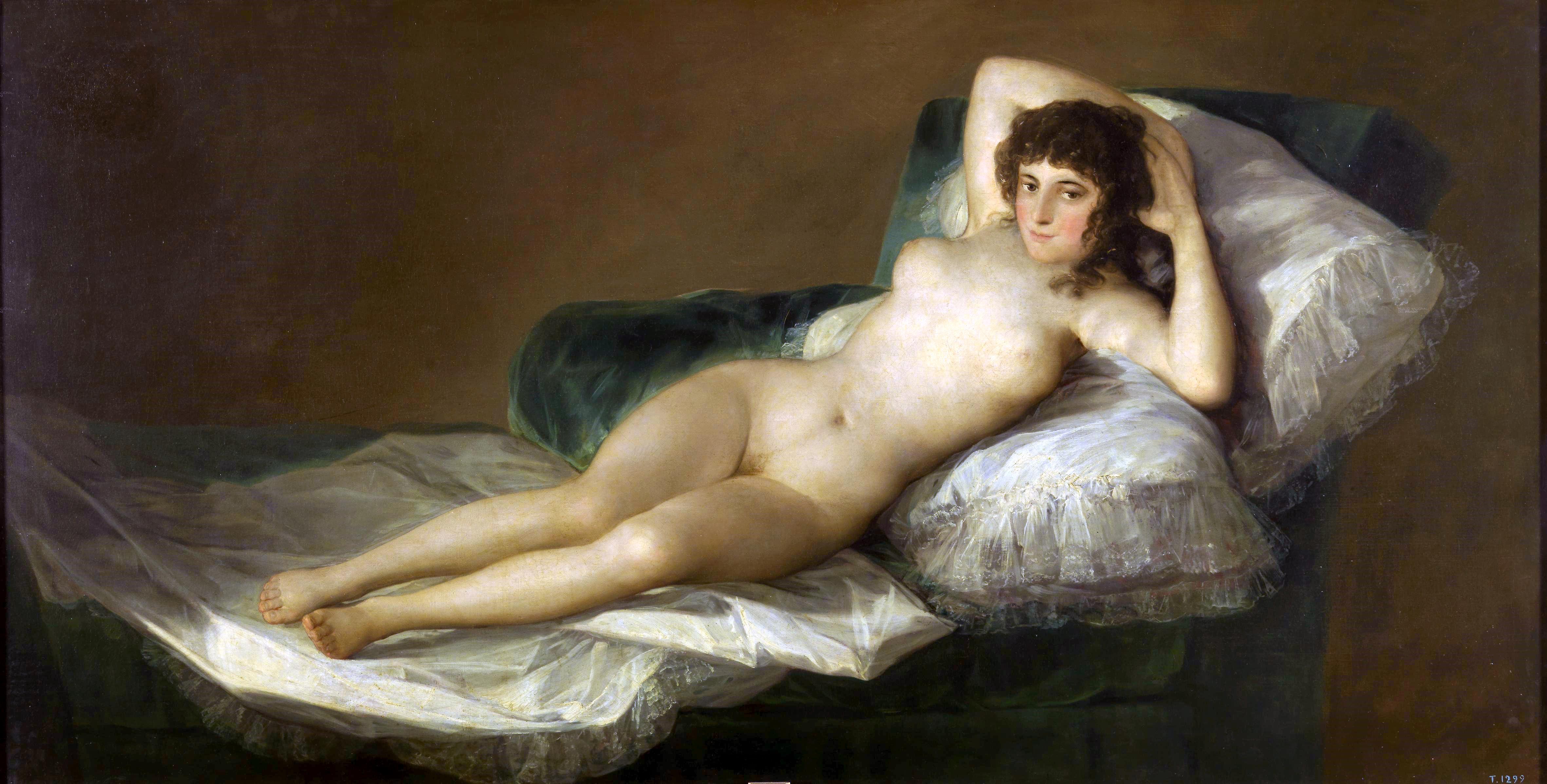 The Nude Maja by Francisco de Goya y Lucientes