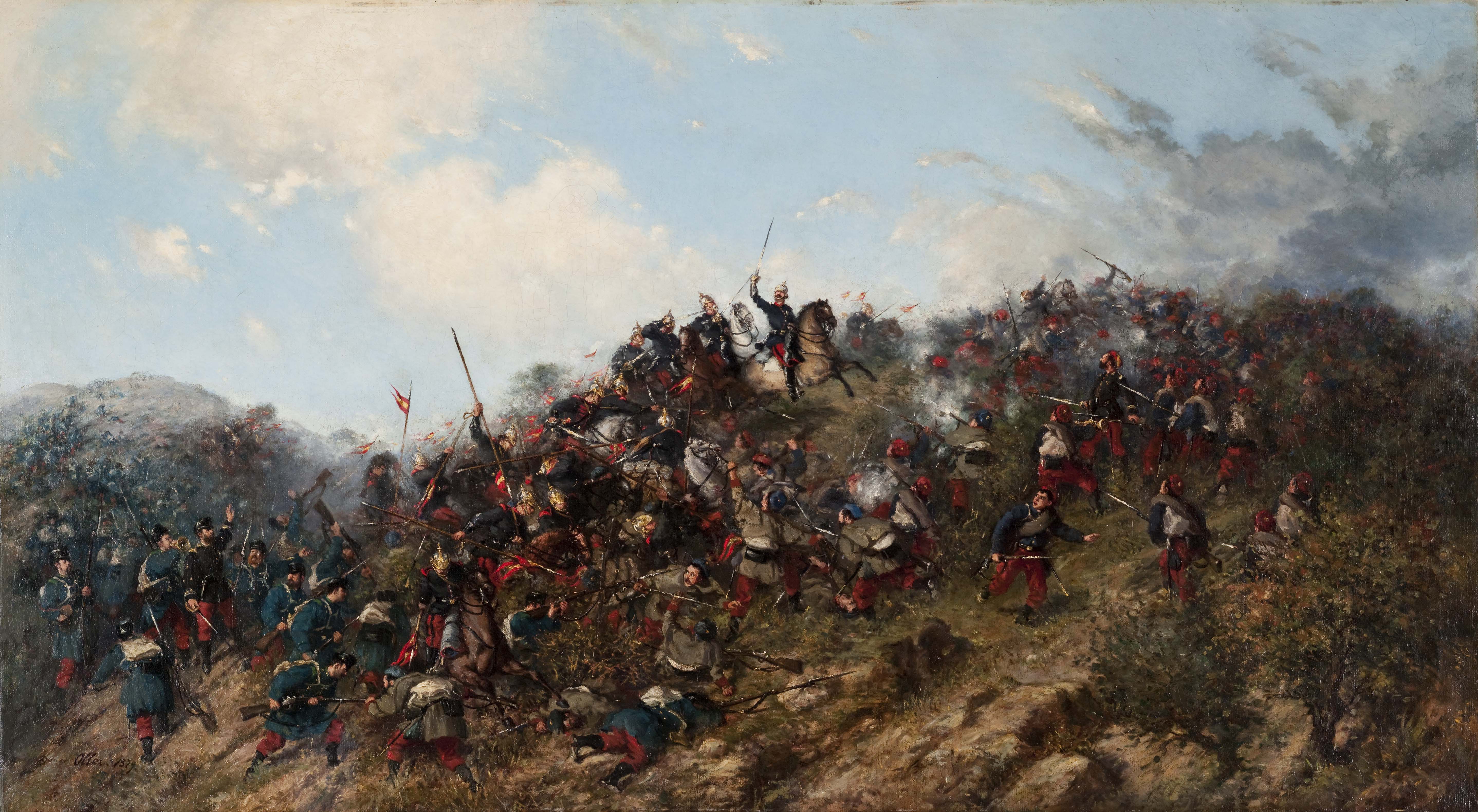 The Battle of Trevino by Francisco Oller