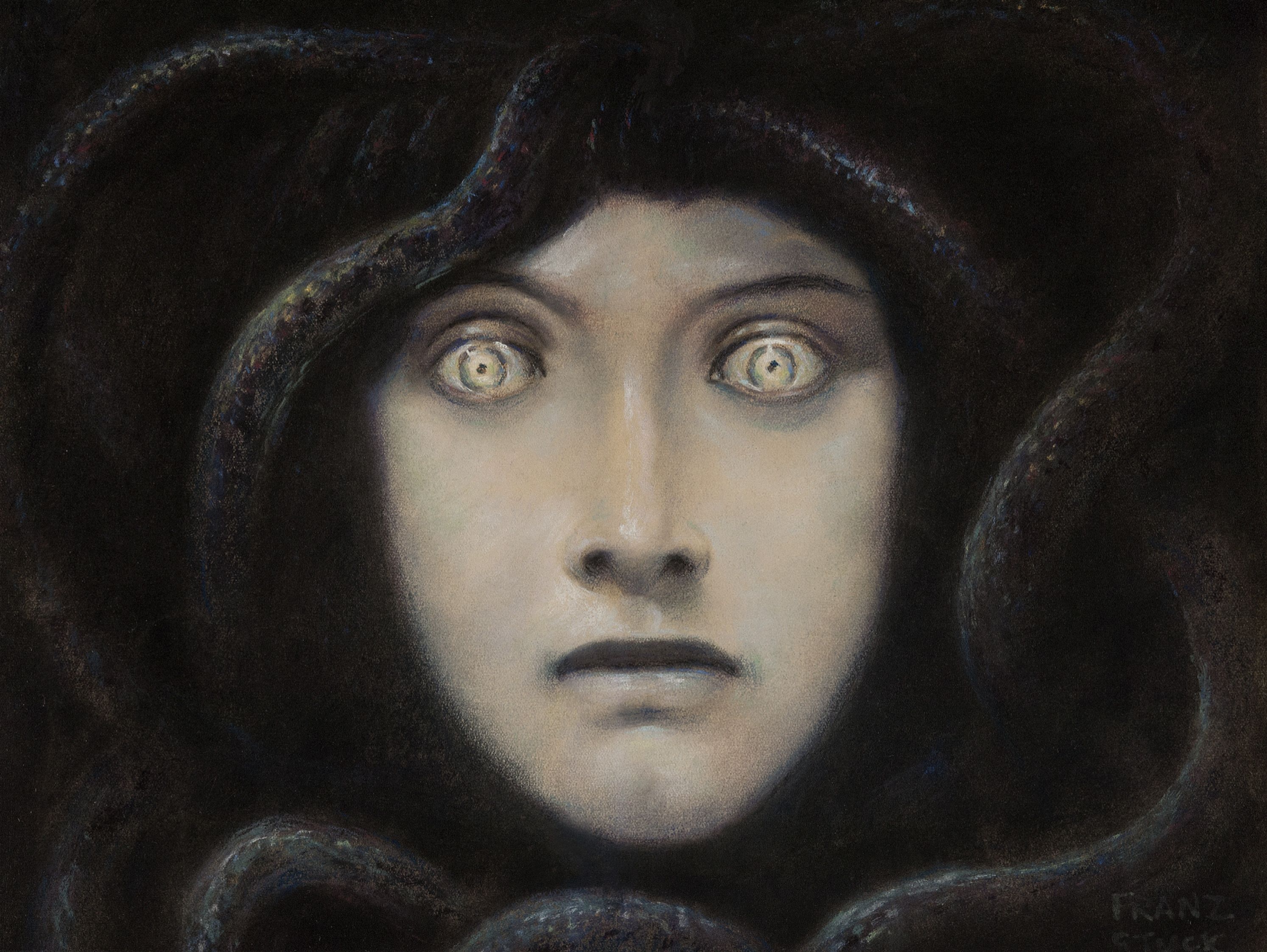 Head of Medusa by Franz Stuck