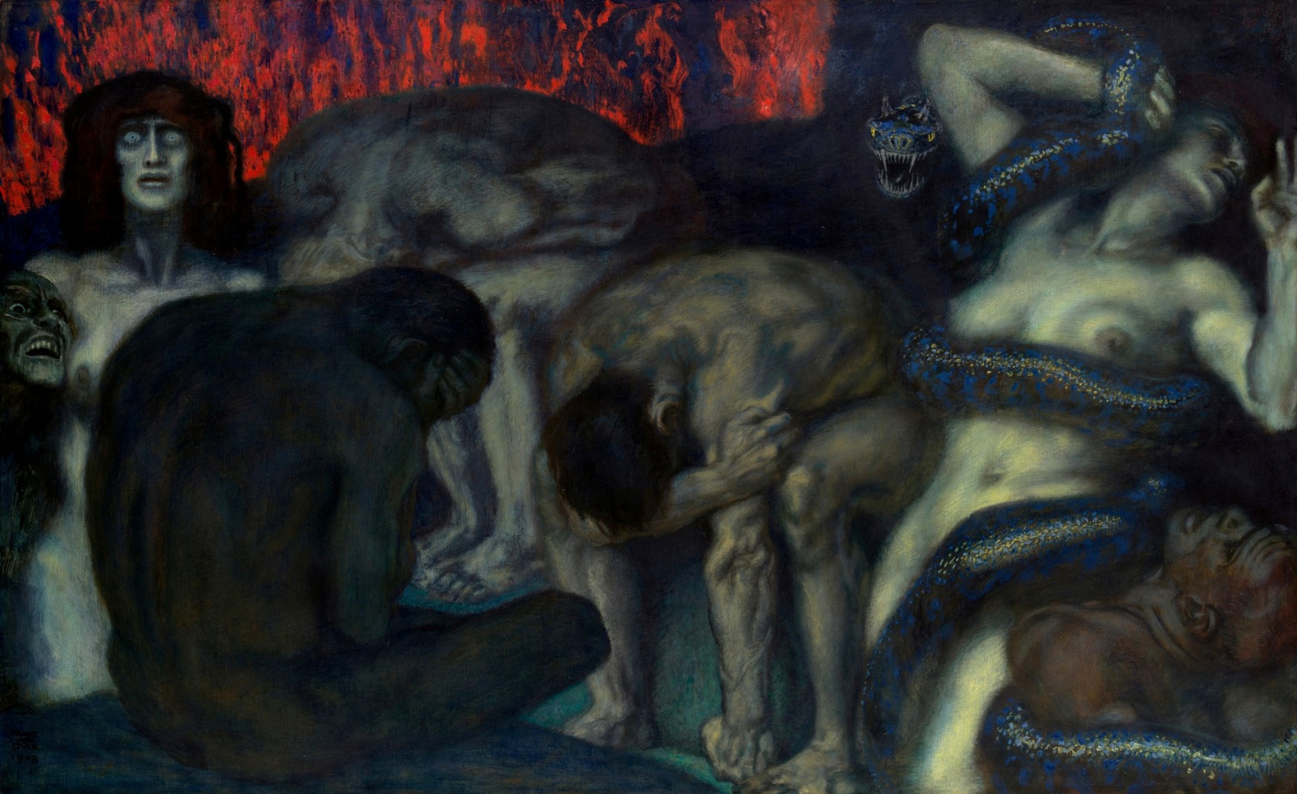 Inferno by Franz Stuck