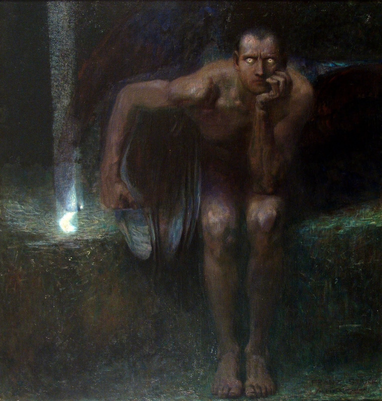 Lucifer by Franz Stuck