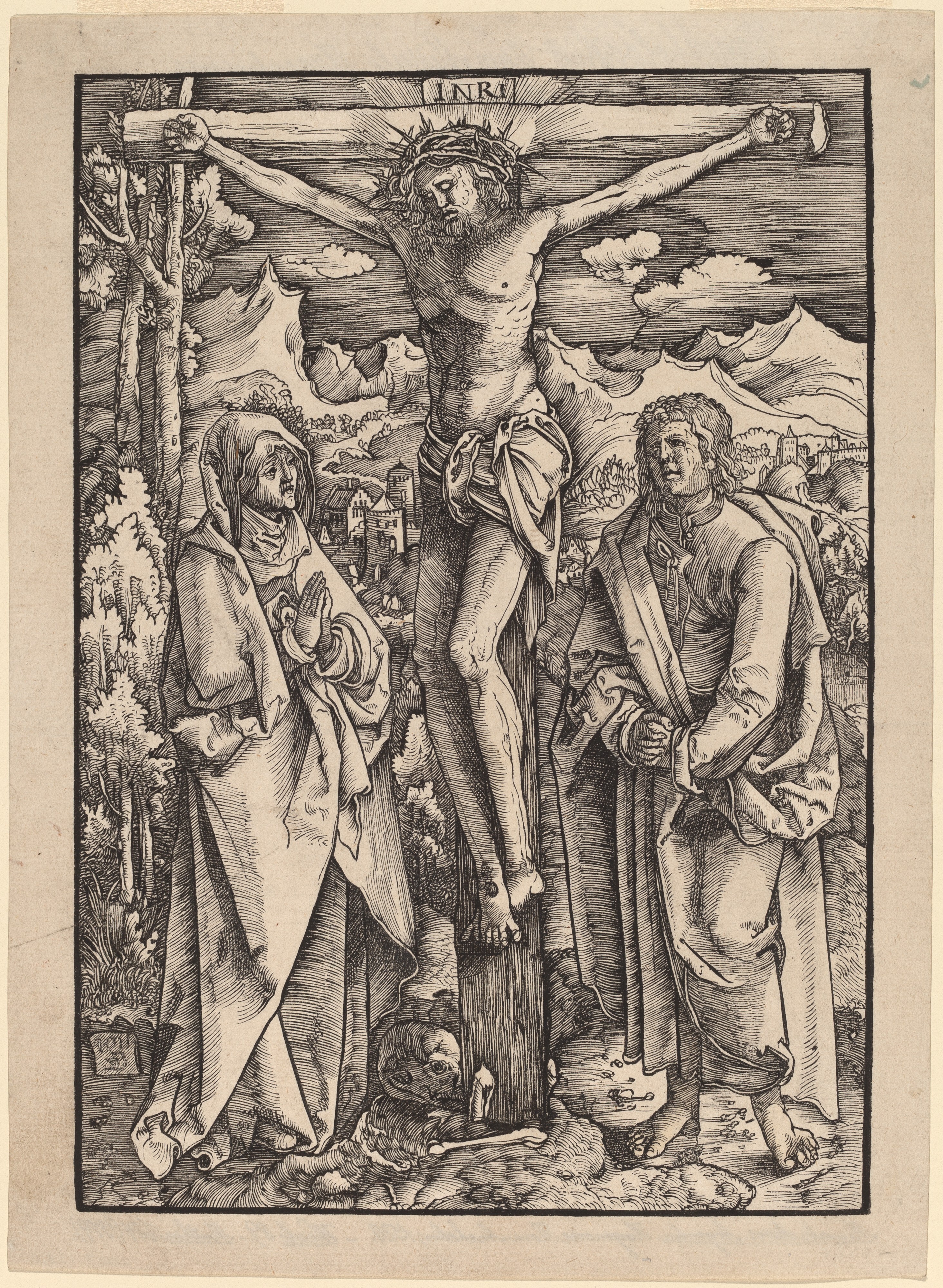 Christ on the Cross (c.1517, attributed to Zehender) by Monogrammist GZ or Gabriel Zehender