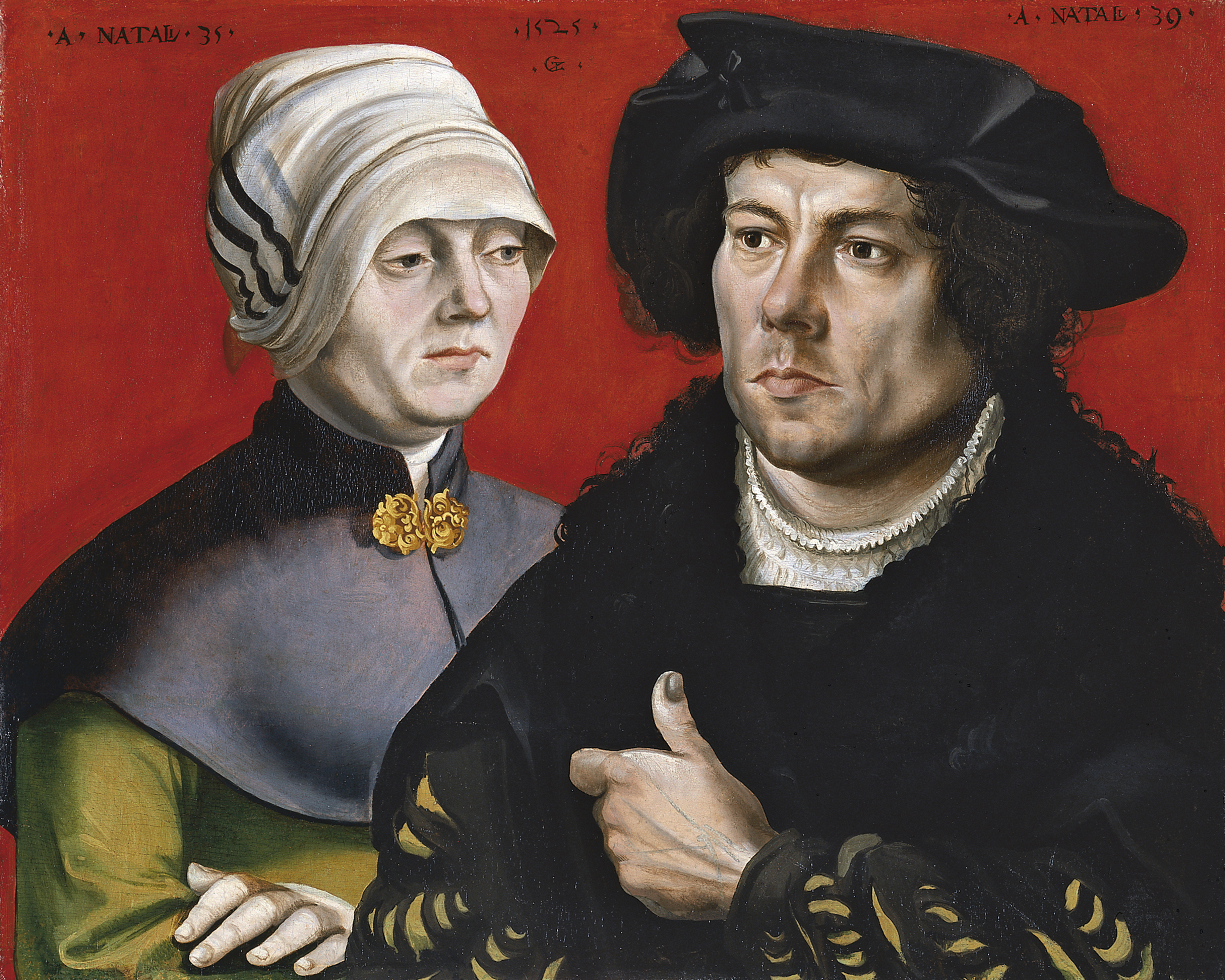 Portrait of a married Couple by Monogrammist GZ or Gabriel Zehender