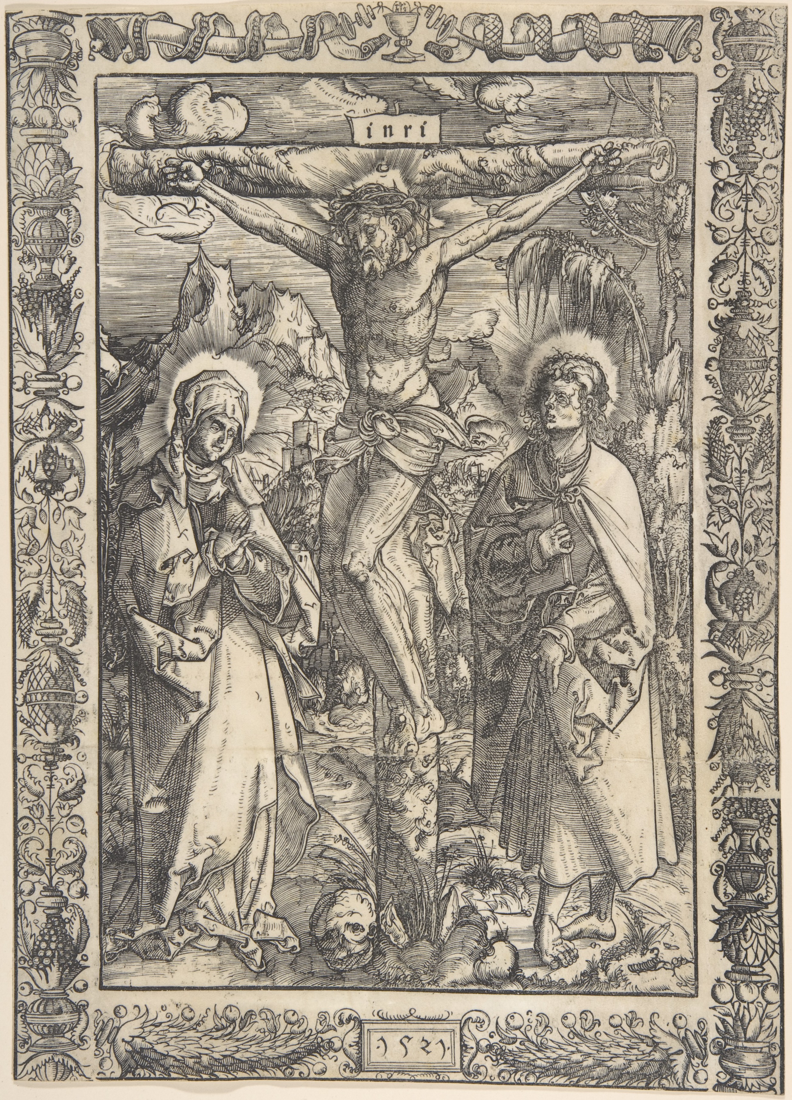 The Crucifixion (1521, attributed to G.Z.) by Monogrammist GZ or Gabriel Zehender