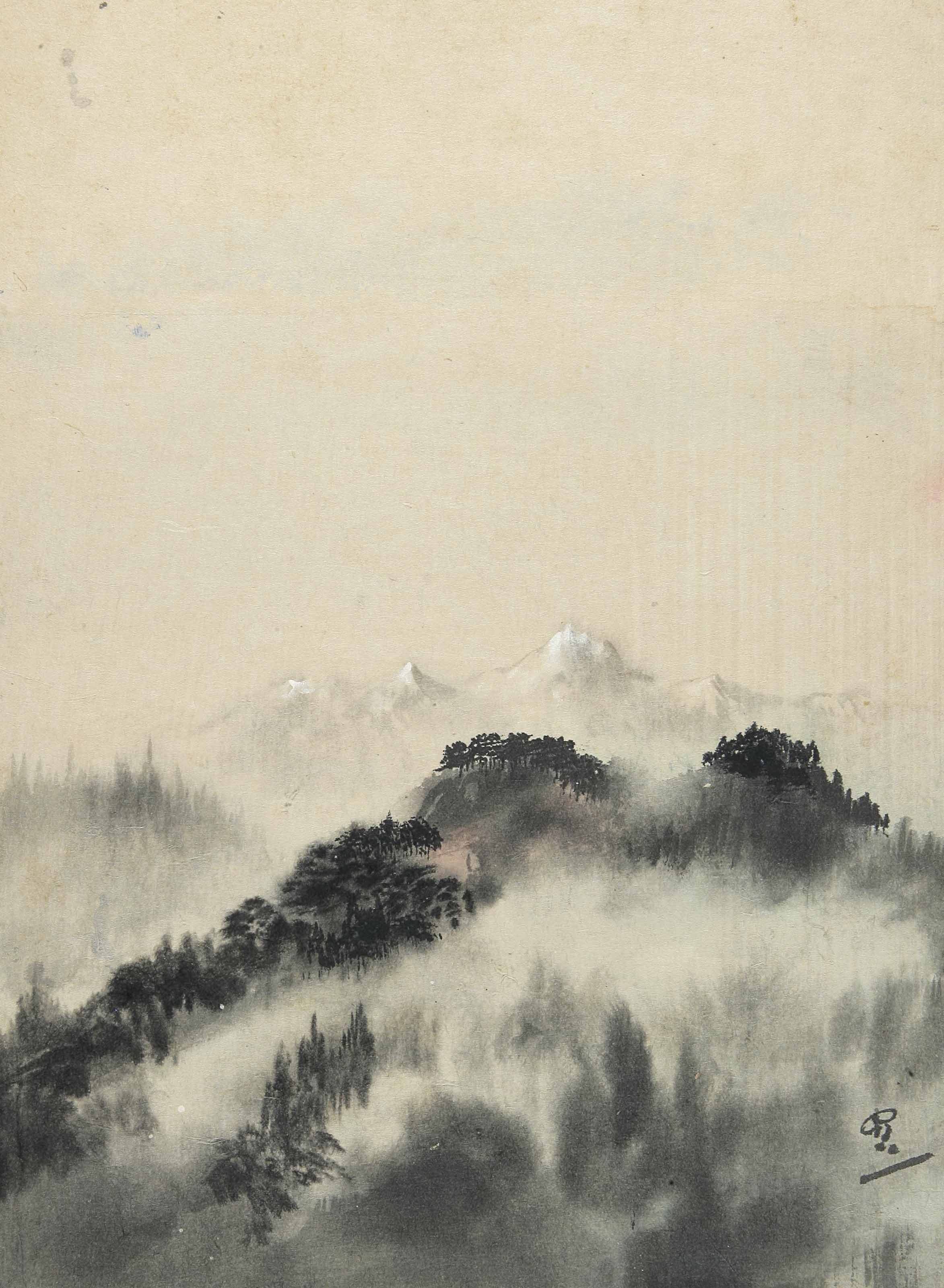 Himalayan Landscape by Gaganendranath Tagore