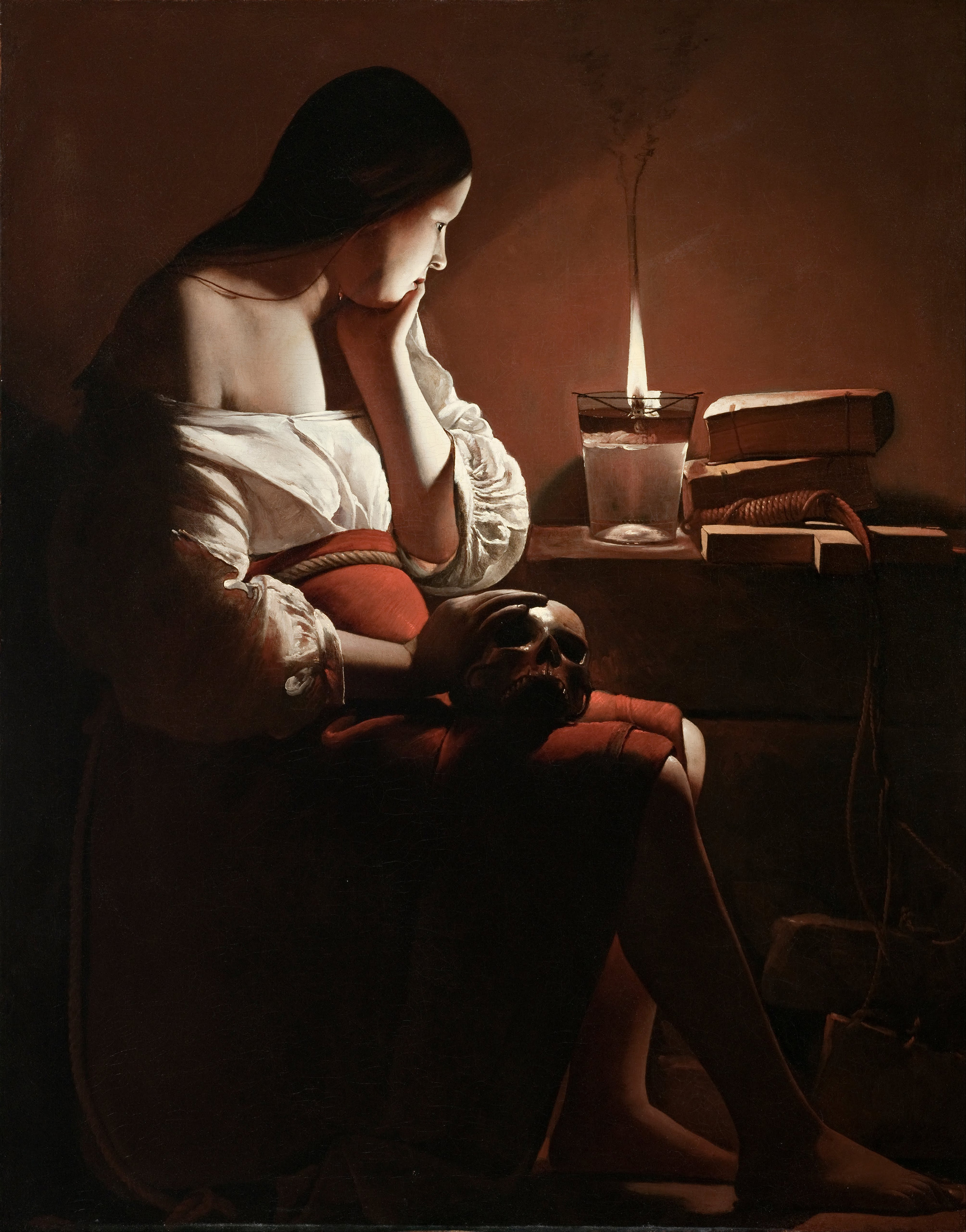 The Magdalene with the Smoking Flame by Georges de La Tour