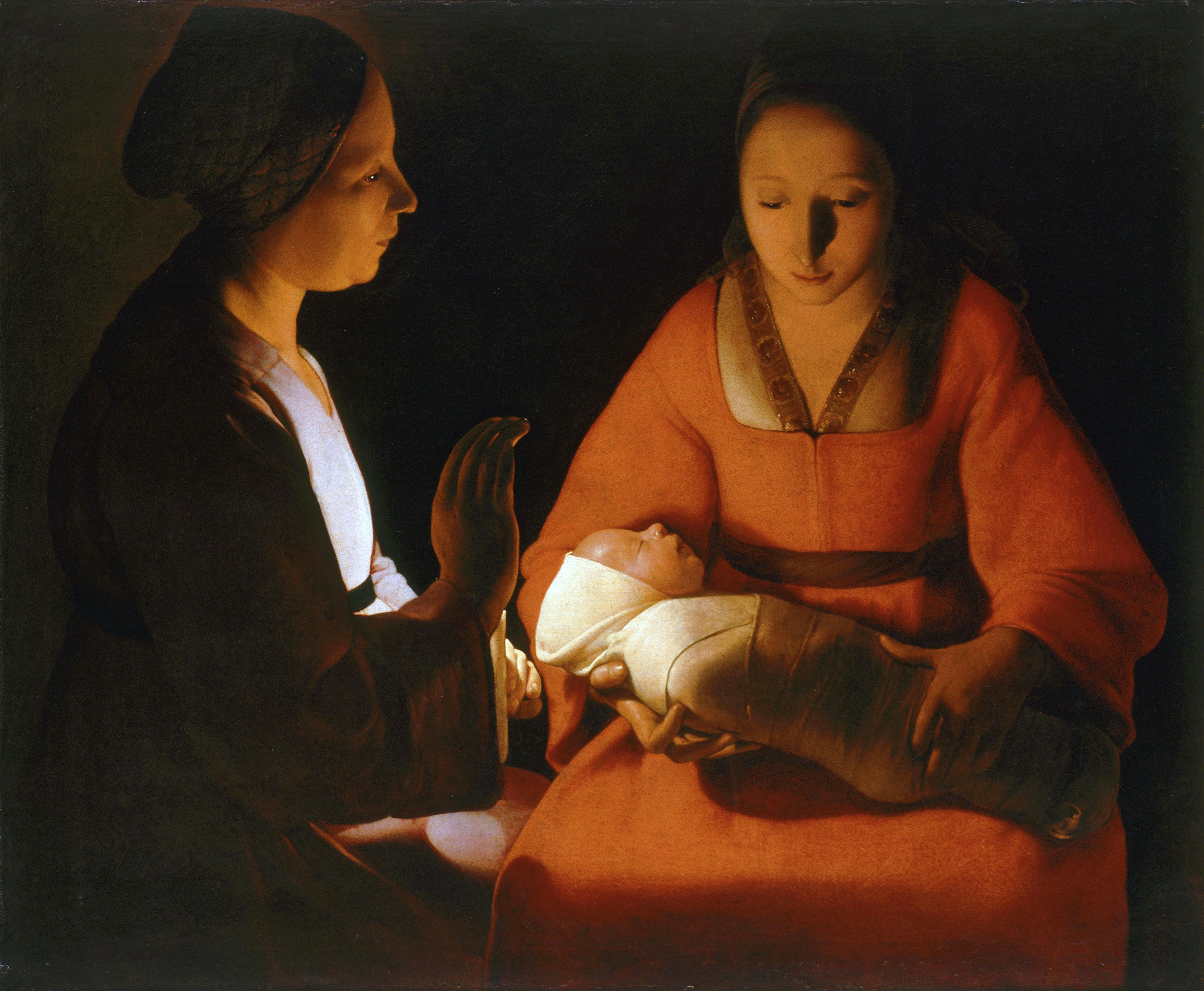 The Newborn Christ by Georges de La Tour