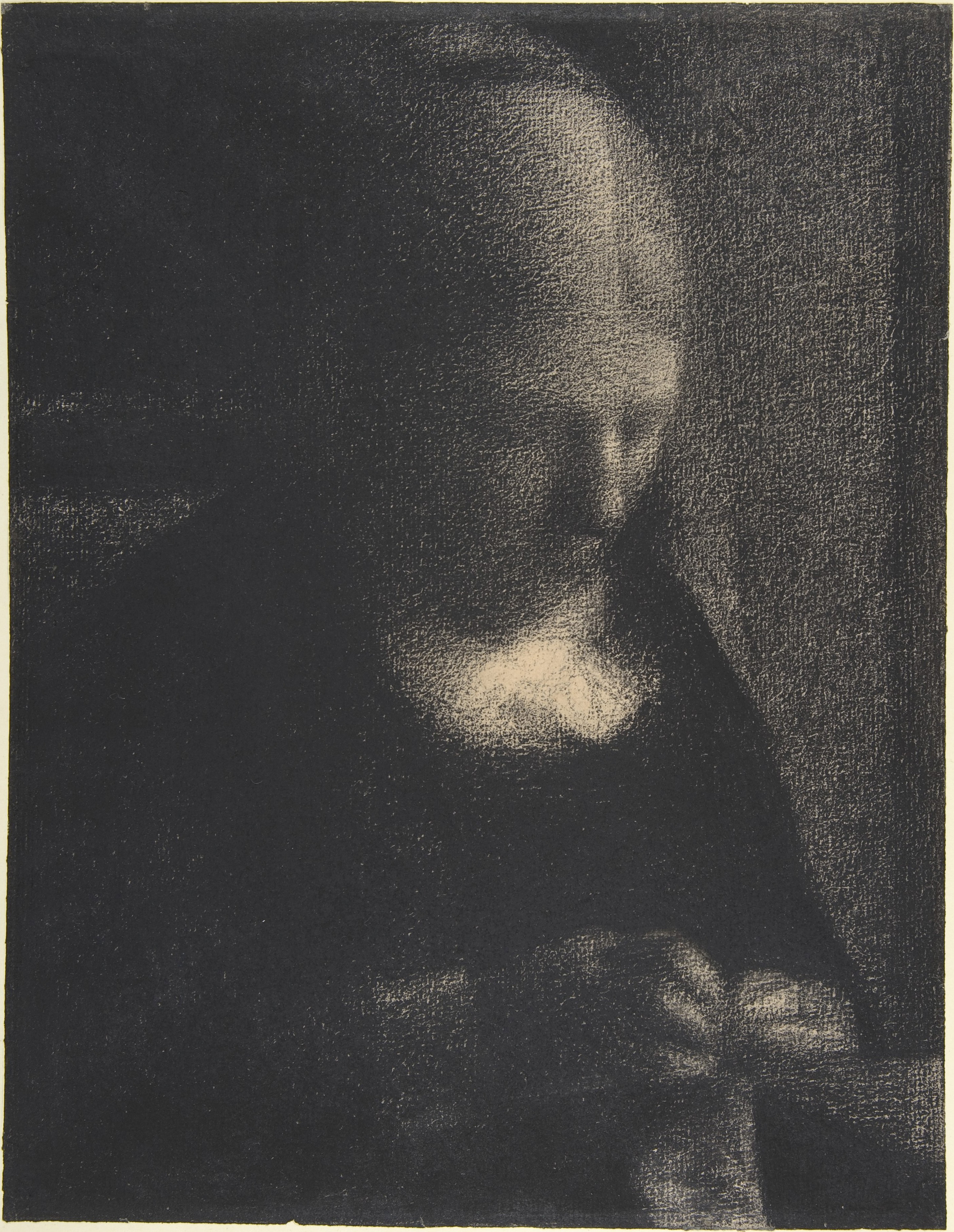 Embroidery; The Artist's Mother by Georges Seurat