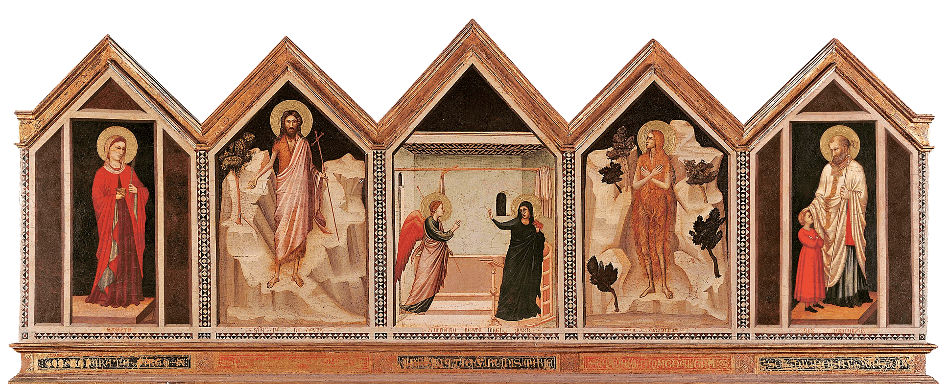 Altarpiece of Santa Reparata — Back by Giotto di Bondone