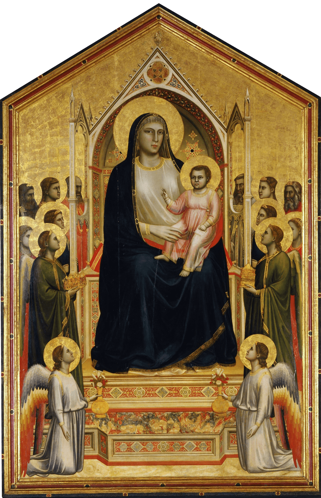 Madonna Enthroned by Giotto di Bondone