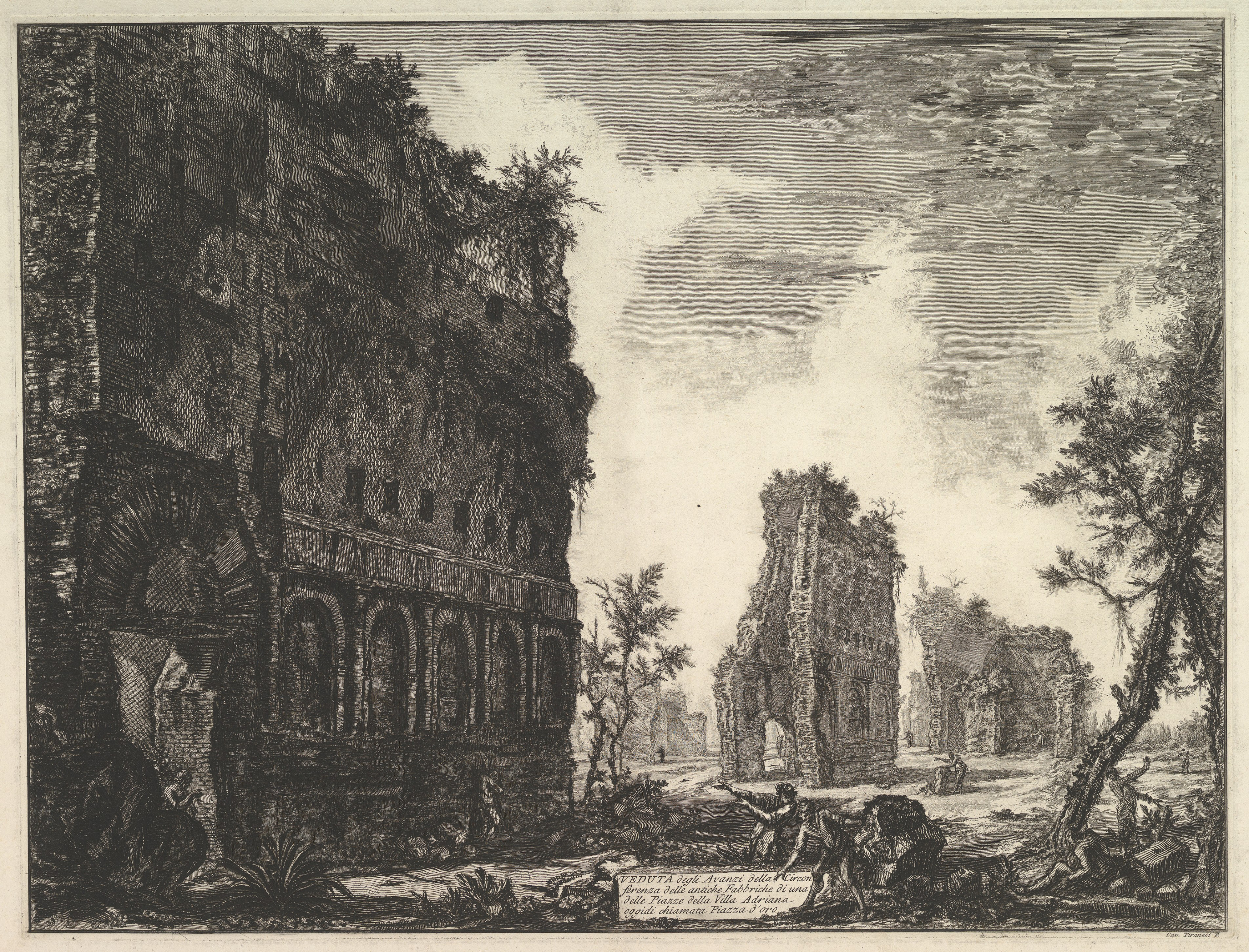 Hadrian's Villa: The Piazza d'Oro by Giovanni Battista Piranesi