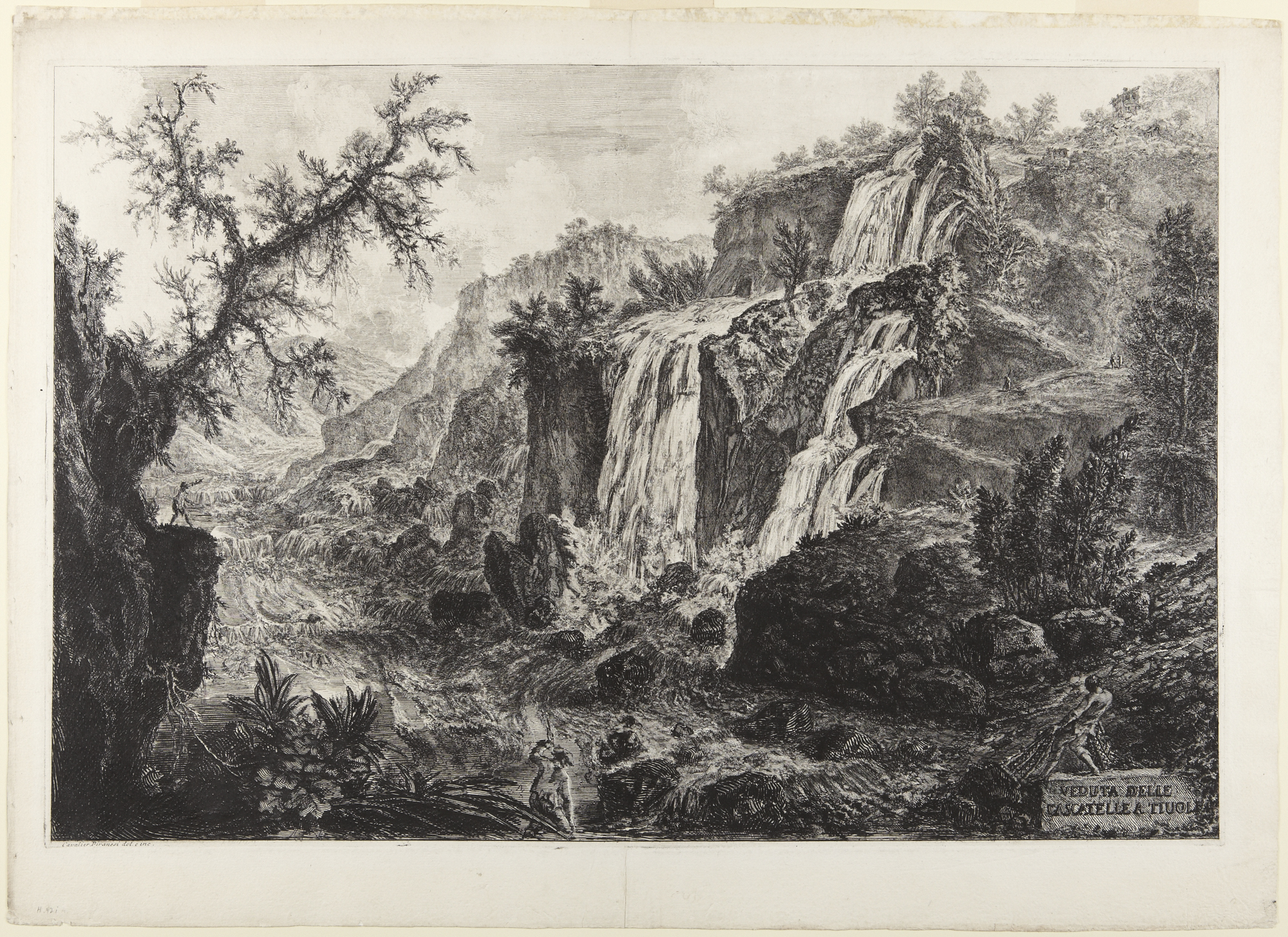 Waterfalls at Tivoli by Giovanni Battista Piranesi