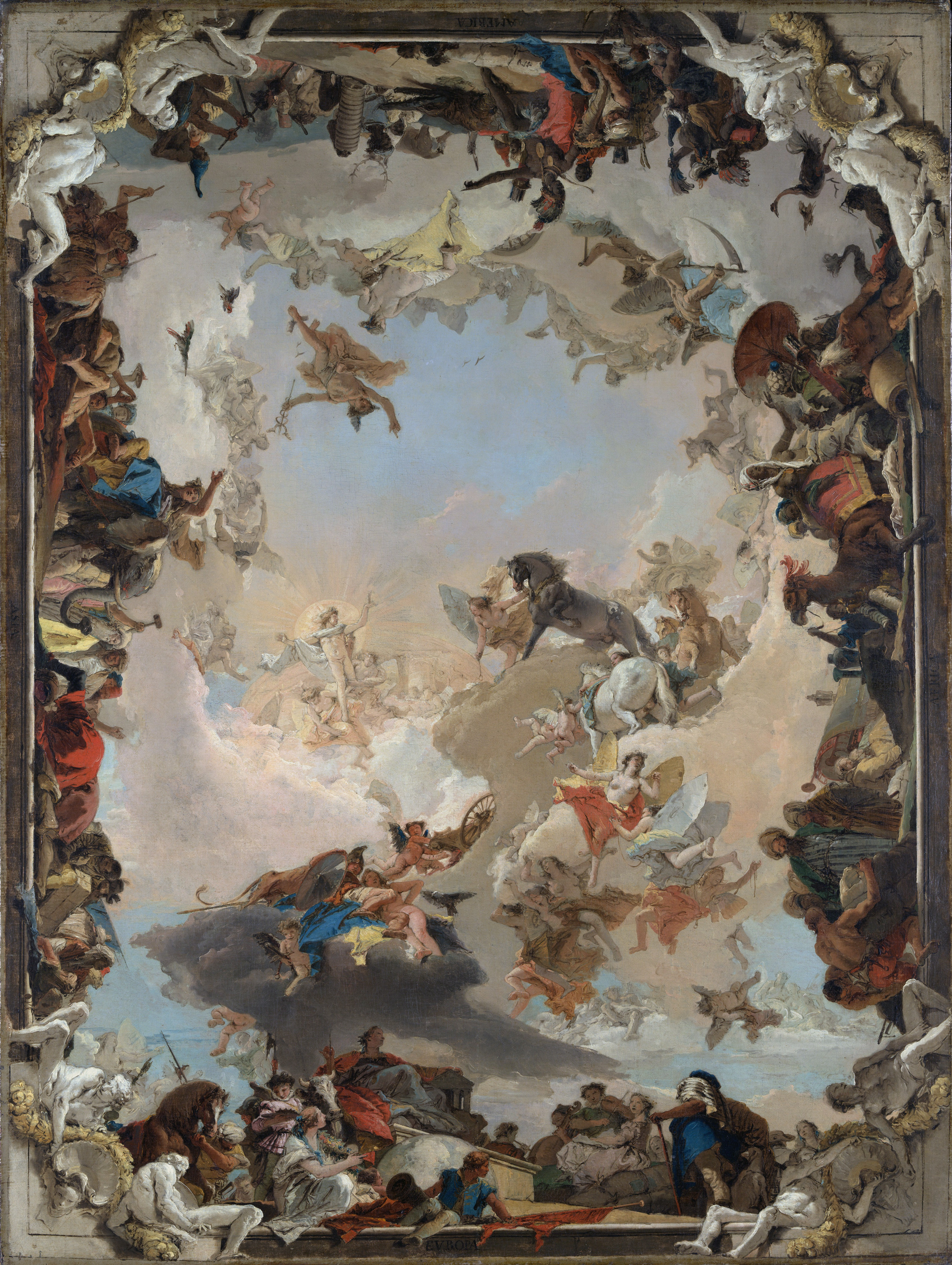 Allegory of the Planets and Continents by Giovanni Battista Tiepolo
