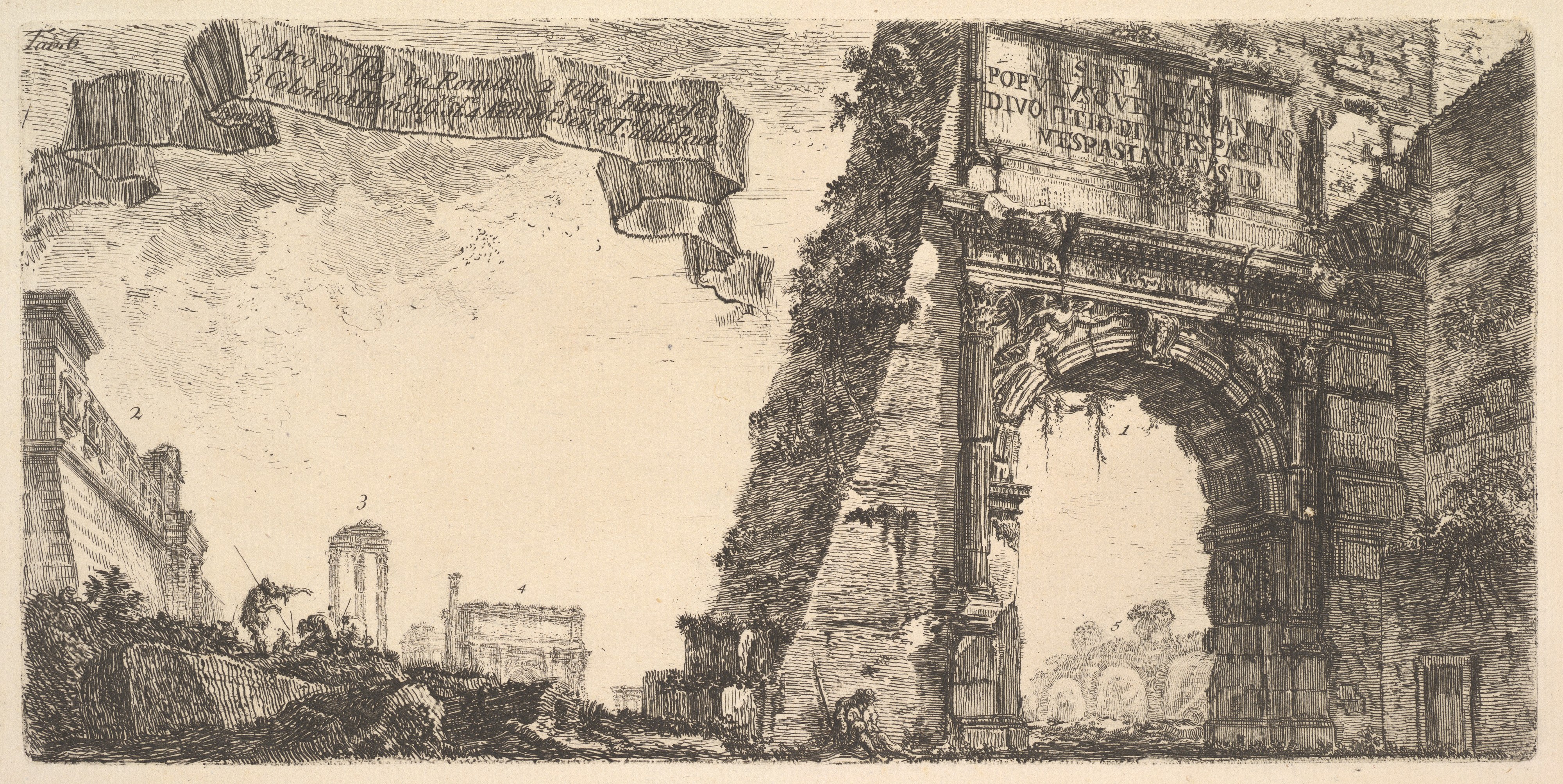 Arch of Titus by Giovanni Battista Piranesi