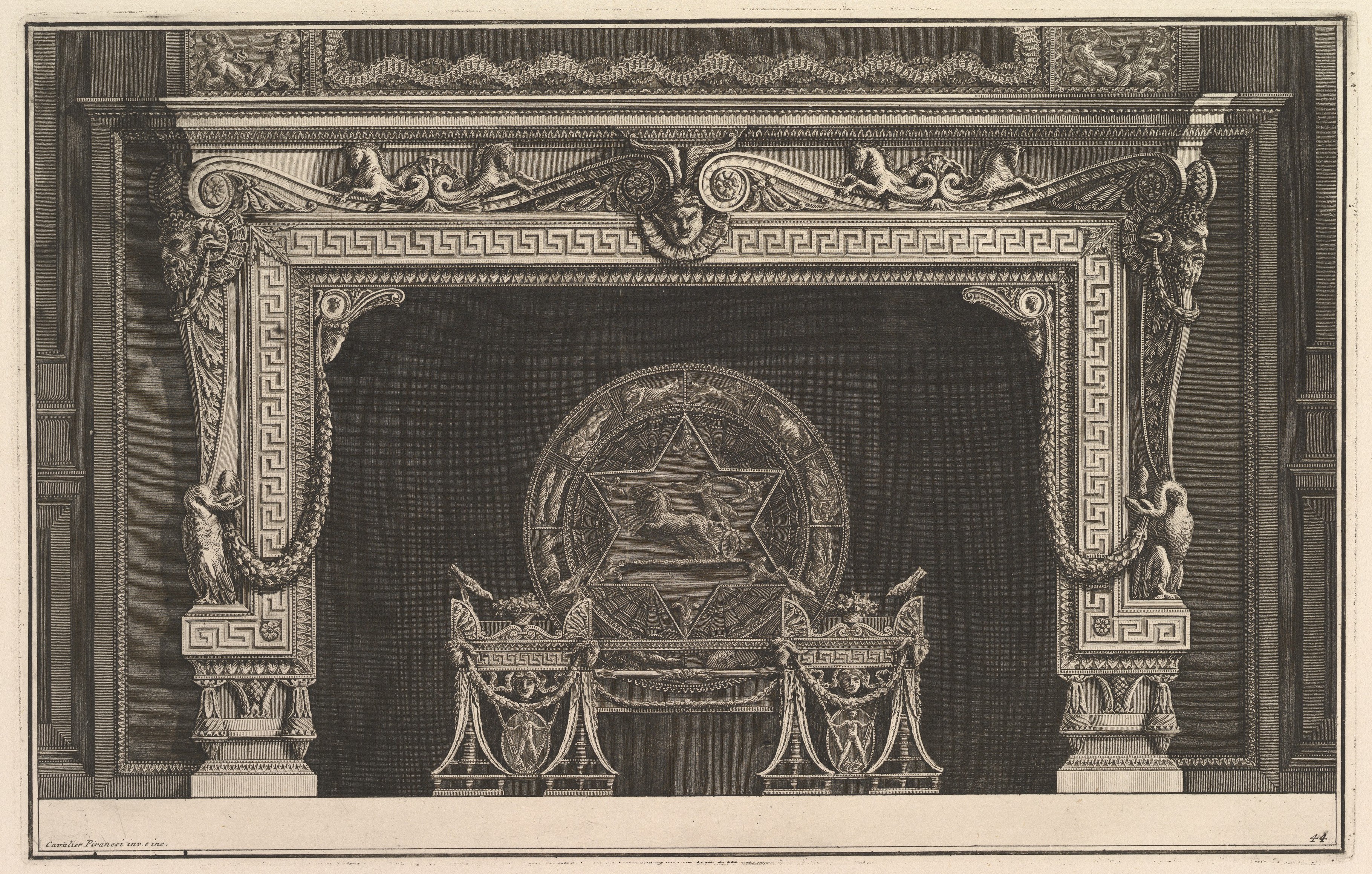 Chimneypiece in Greek Style by Giovanni Battista Piranesi