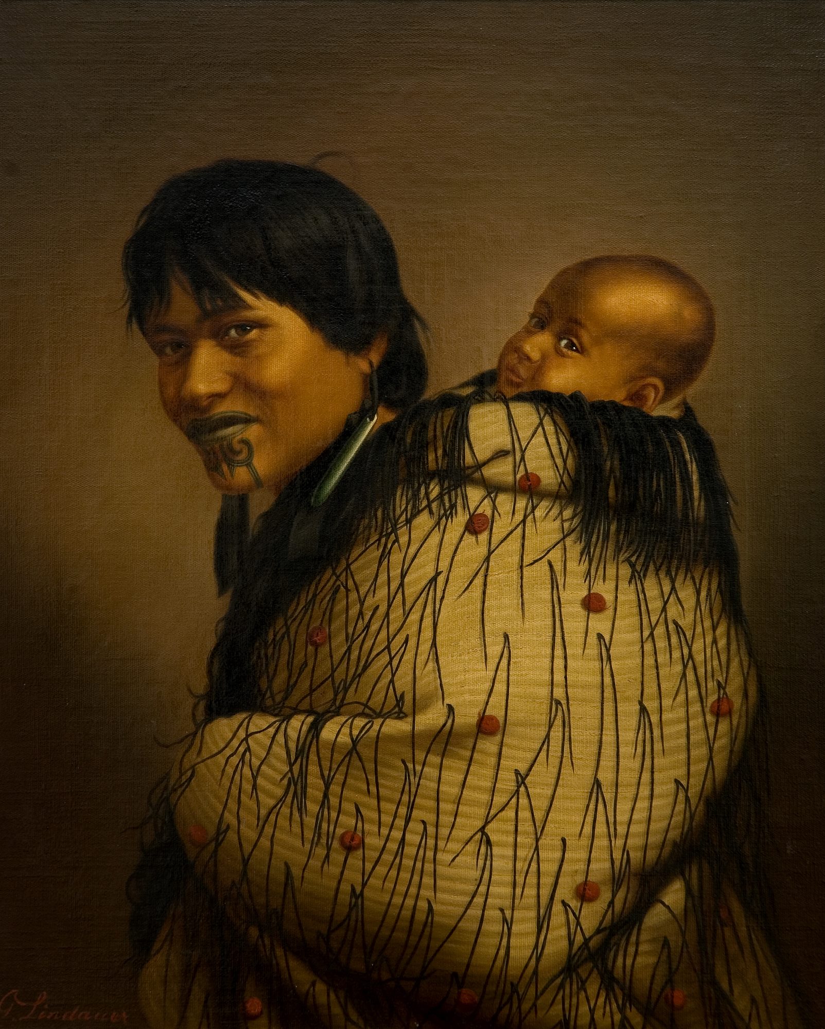 Heeni Hirini and Child by Gottfried Lindauer