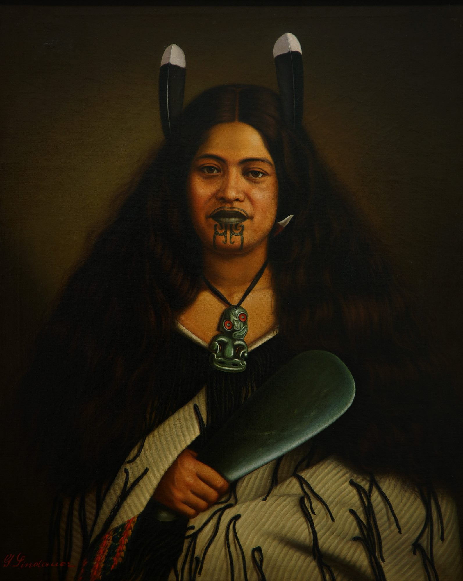 Portrait of Pare Watene by Gottfried Lindauer