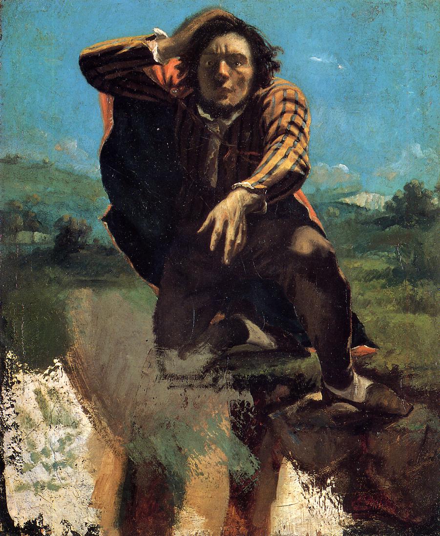 The Man Made Mad with Fear by Gustave Courbet