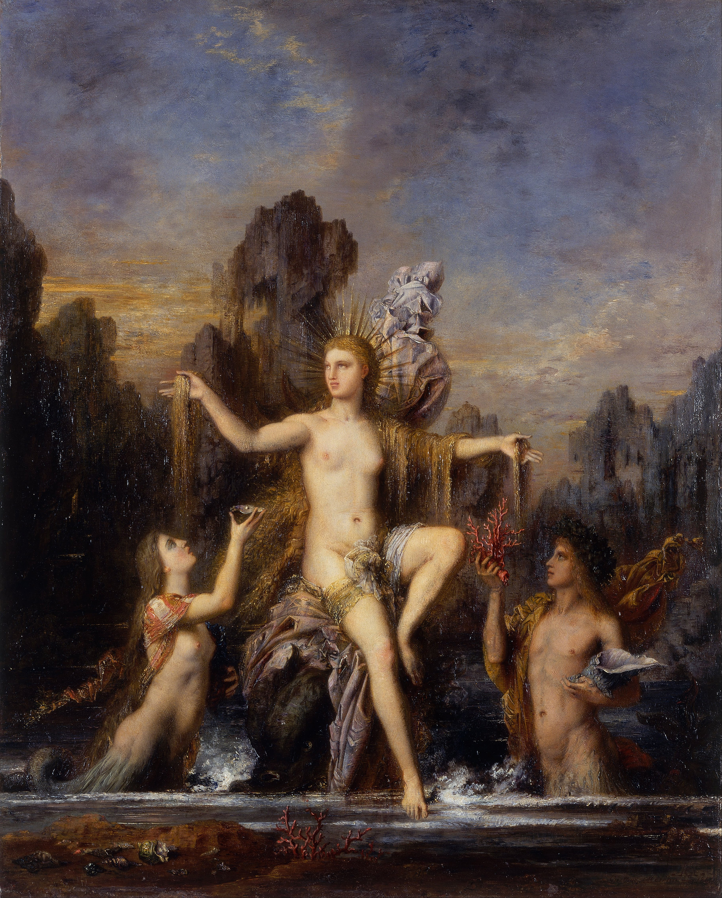 Venus Rising from the Sea by Gustave Moreau