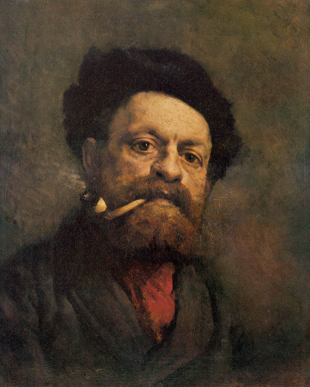 Man with a Pipe by Gustave Courbet