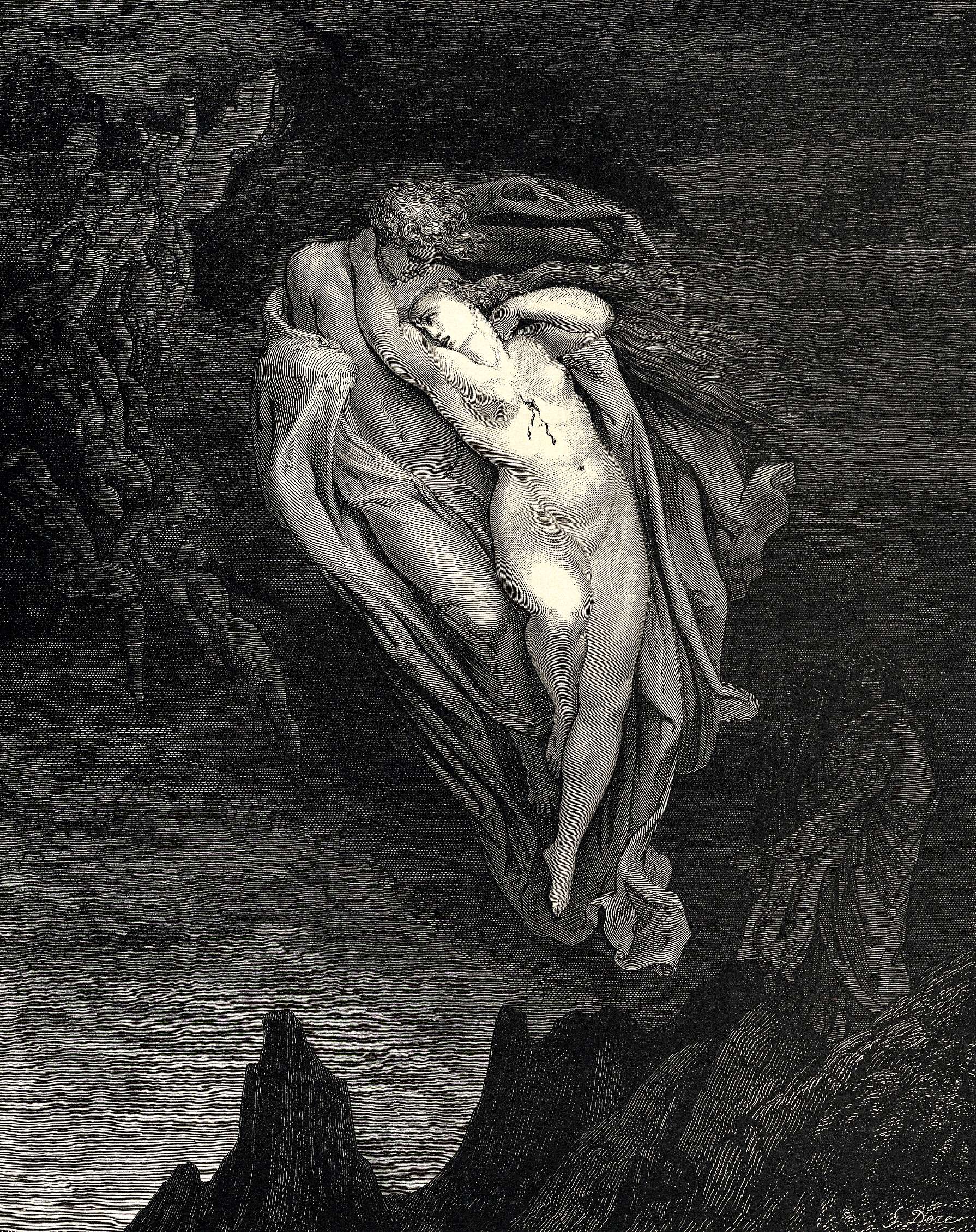 The Inferno, Canto 5 by Gustave Doré